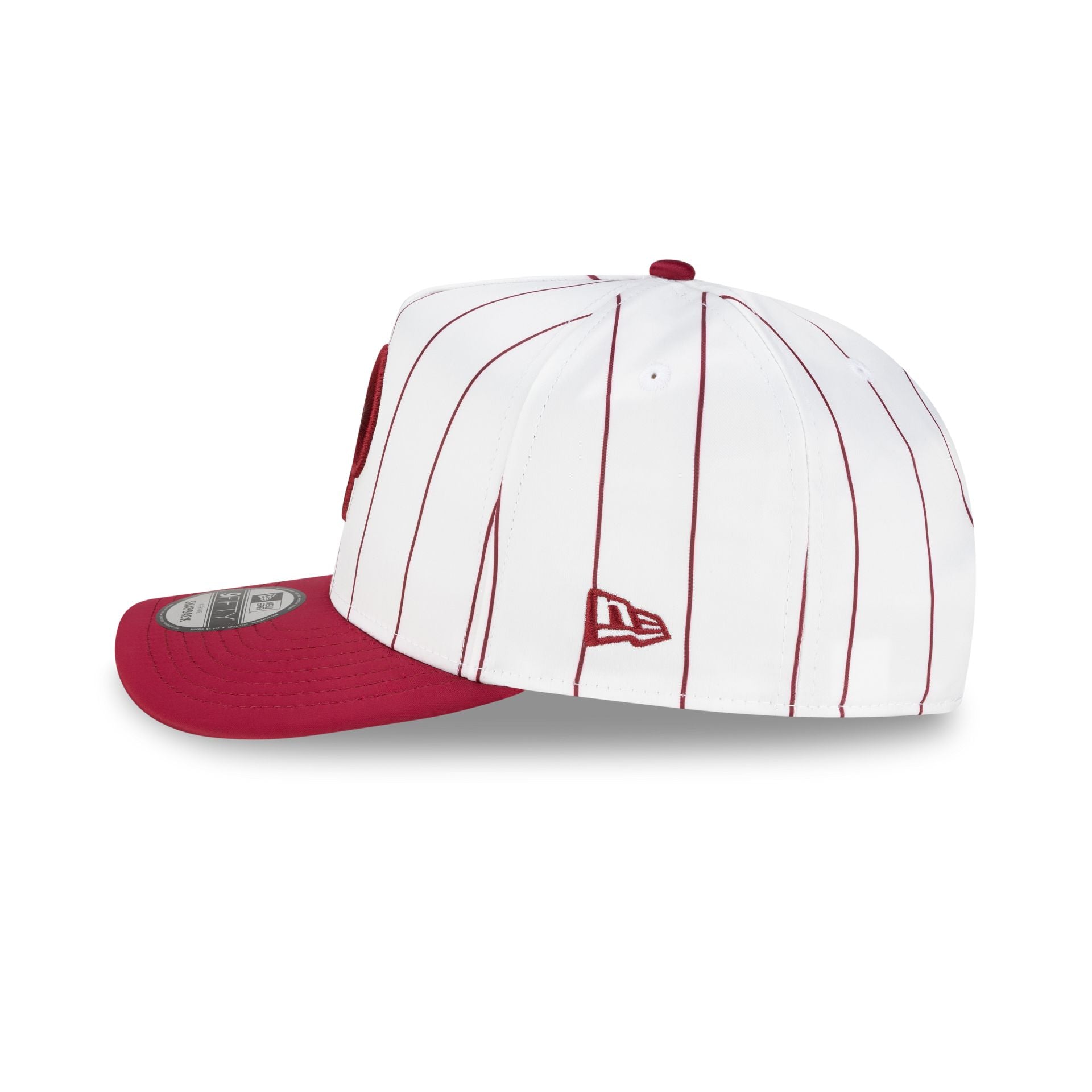 Philadelphia Phillies Satin Pinstripe 9Fifty A-Frame Snapback Hat - Image 4