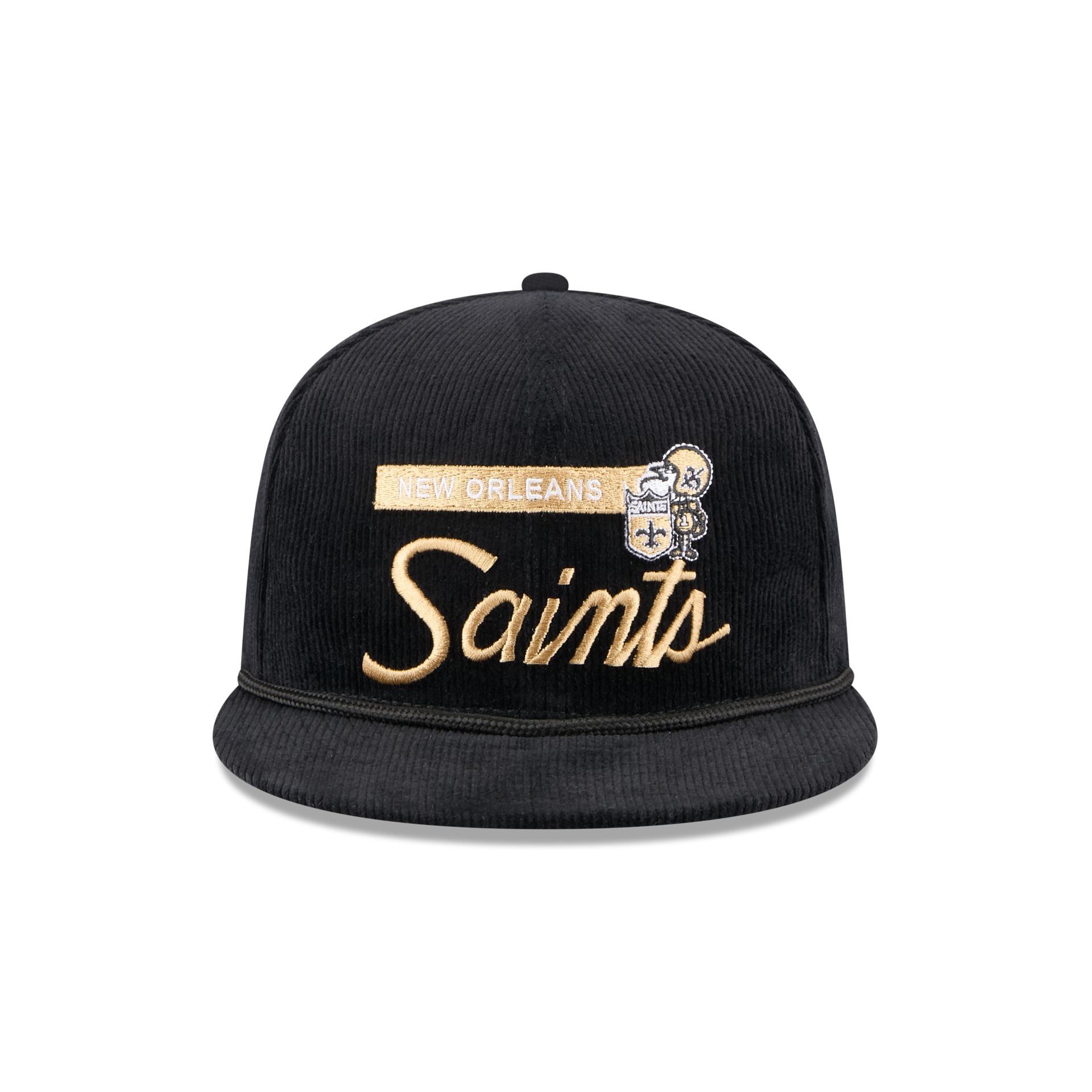 Alternative view of New Orleans Saints Corduroy Rope 9Fifty Snapback Hat