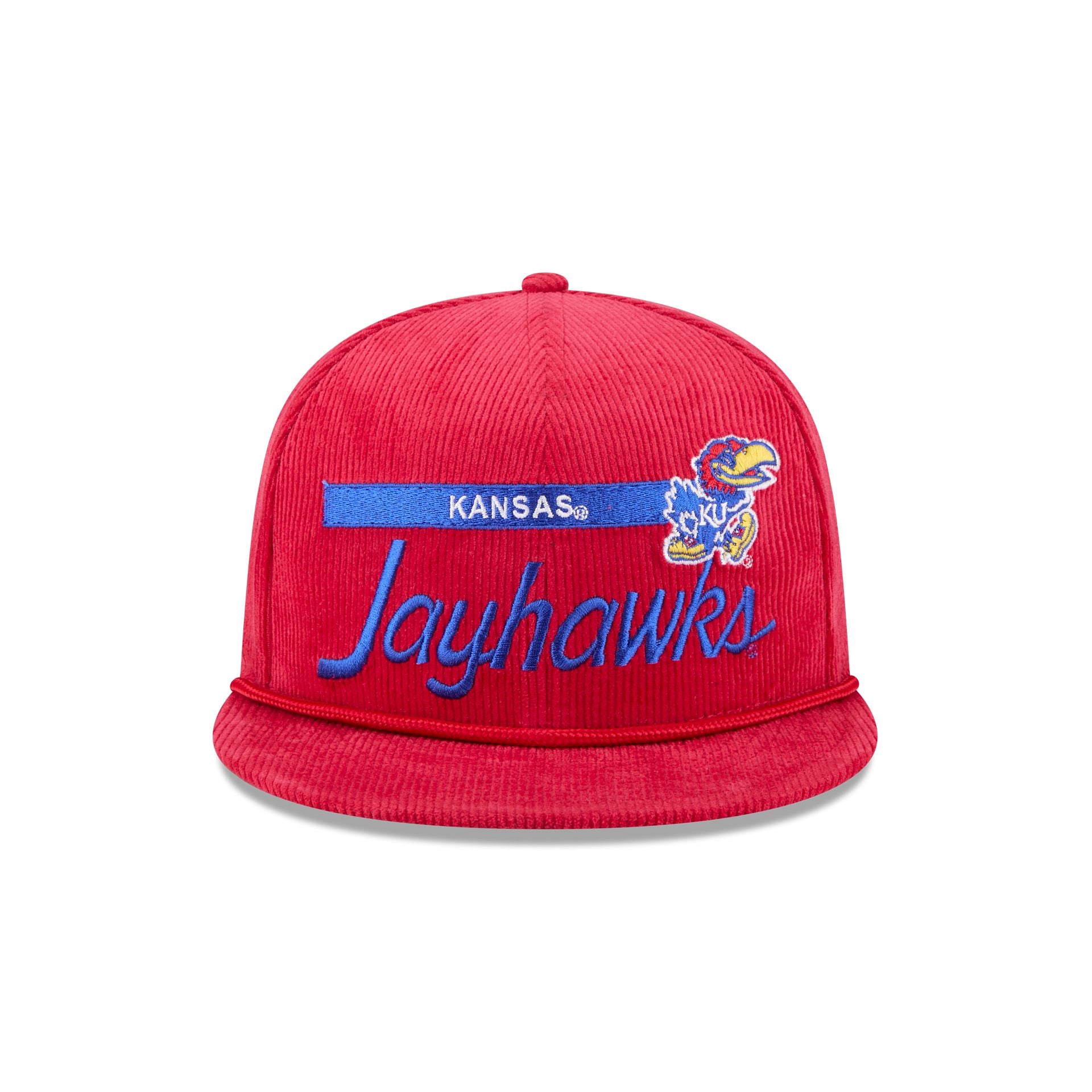Alternative view of Kansas Jayhawks College Vault Corduroy Rope 9Fifty Snapback Hat