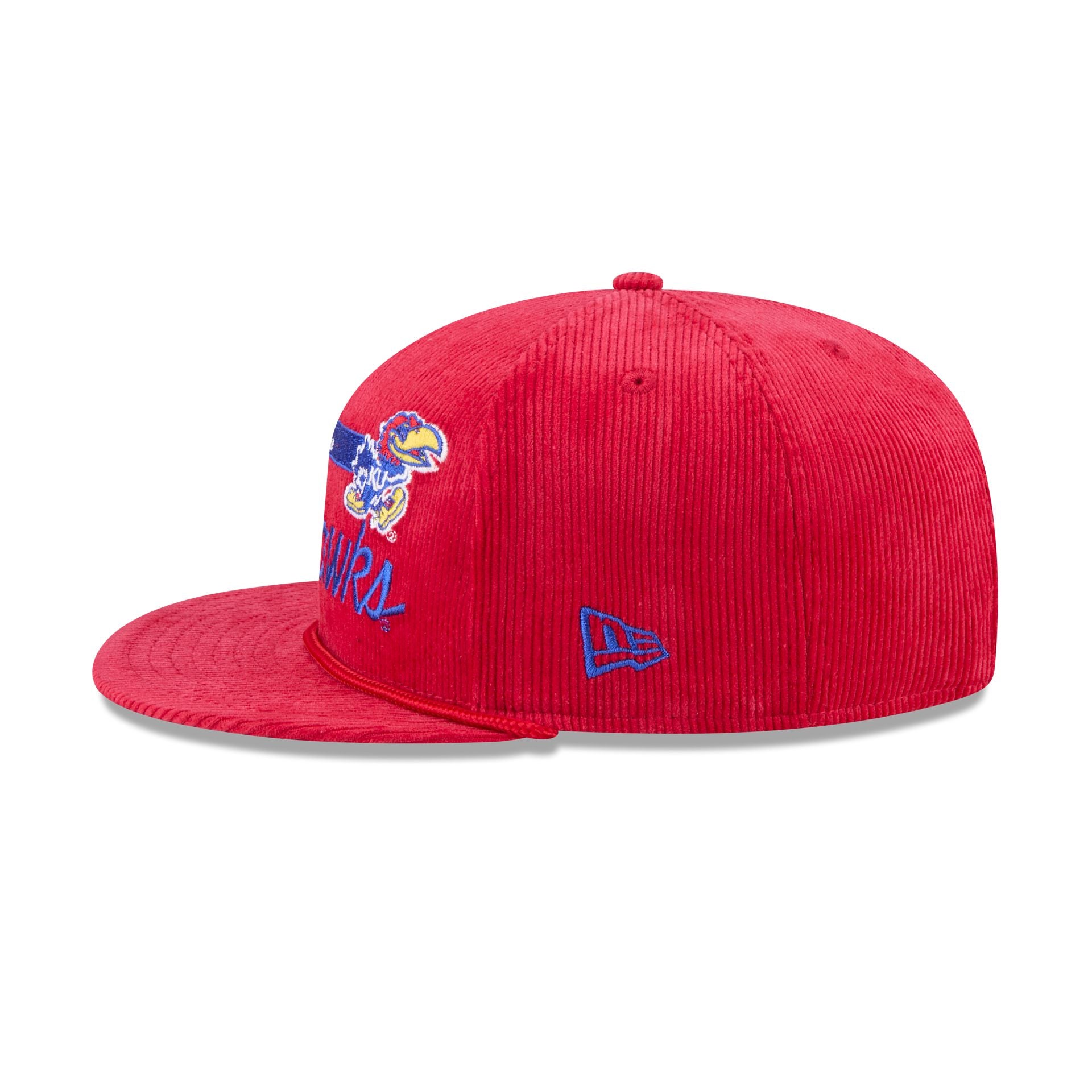 Kansas Jayhawks College Vault Corduroy Rope 9Fifty Snapback Hat - Image 4