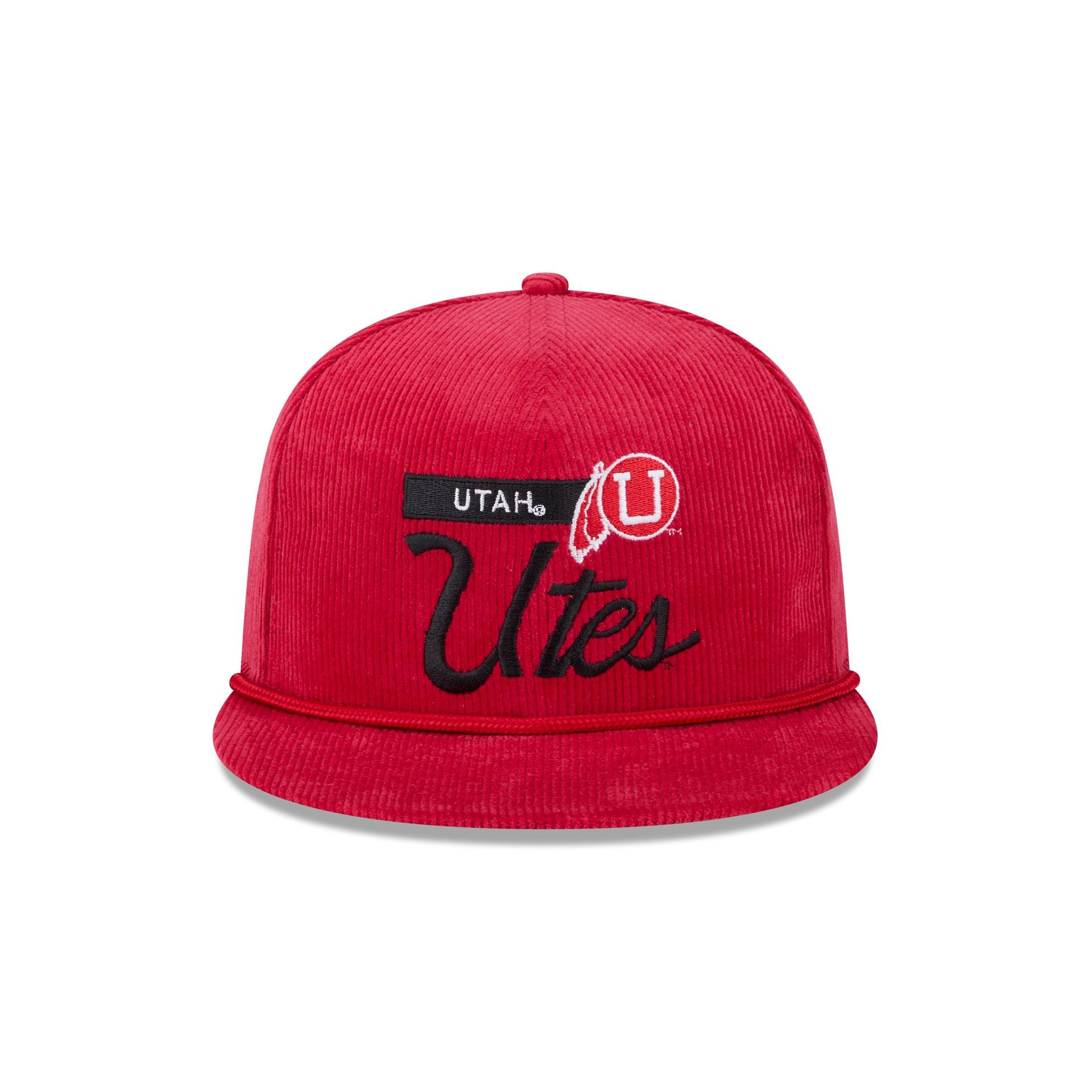 Alternative view of Utah Utes College Vault Corduroy Rope 9Fifty Snapback Hat