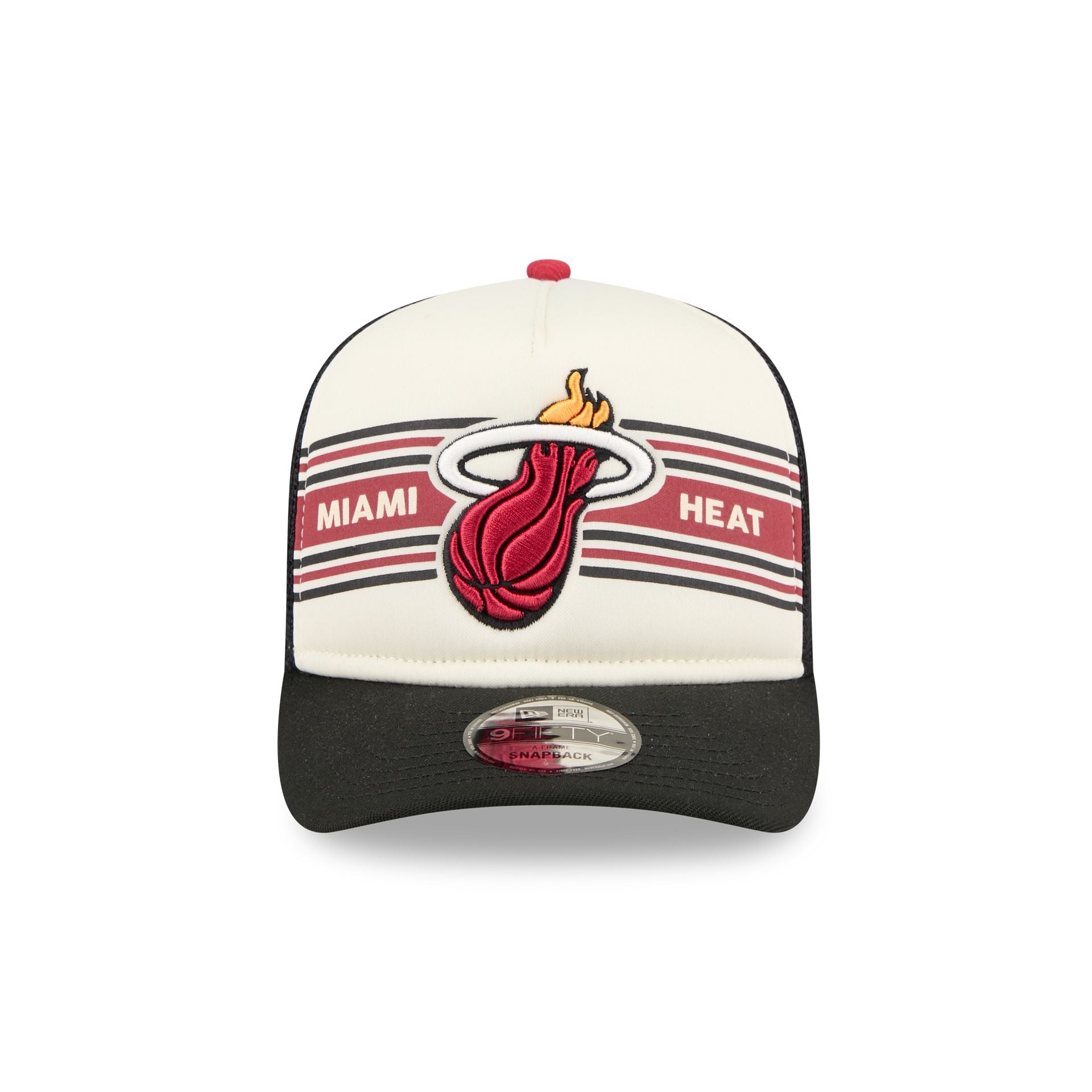 Alternative view of Miami Heat Banner 9Fifty A-Frame Trucker Hat