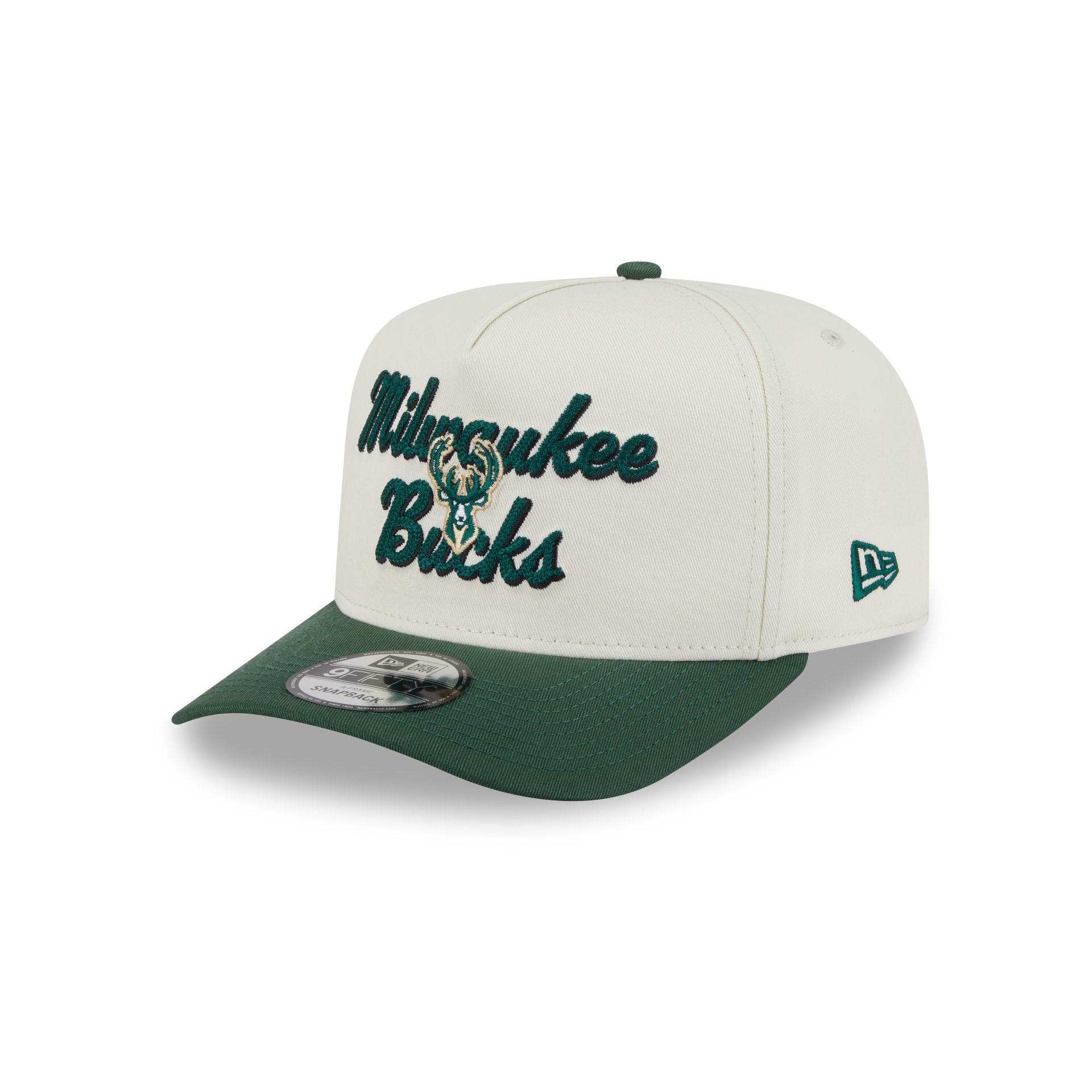 Milwaukee Bucks Chainstitch 9Fifty A-Frame Snapback Hat