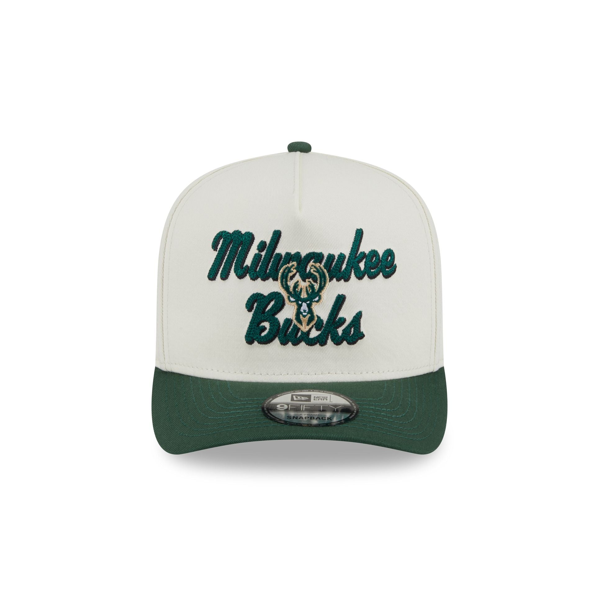 Alternative view of Milwaukee Bucks Chainstitch 9Fifty A-Frame Snapback Hat