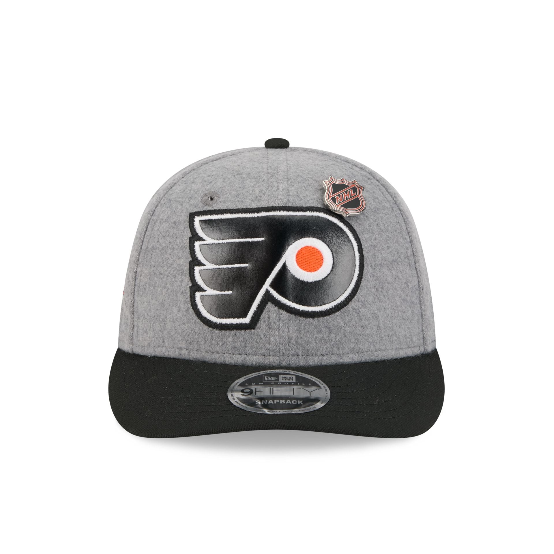 Alternative view of Philadelphia Flyers Heather Gray Wool Low Profile 9Fifty Snapback Hat
