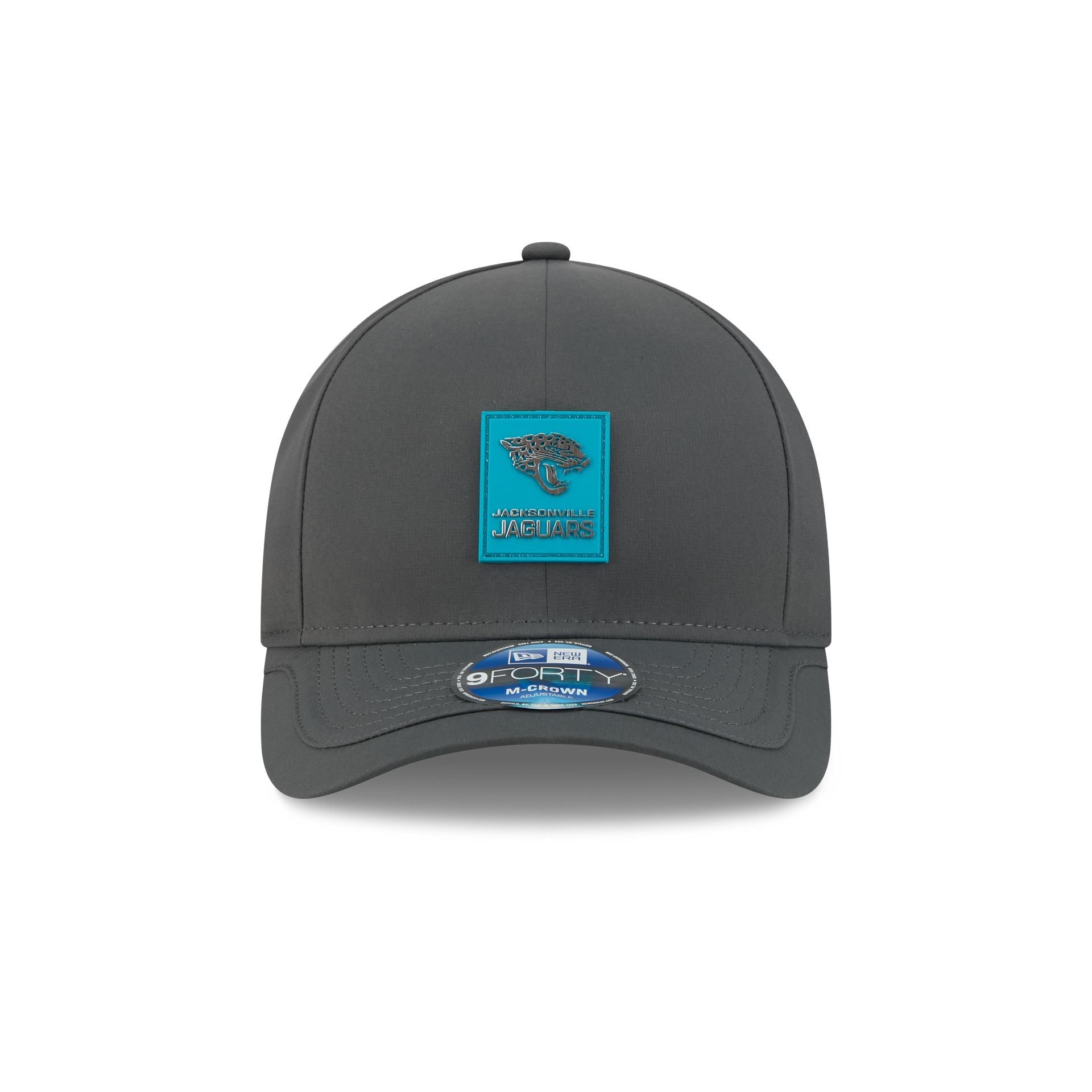 Alternative view of Jacksonville Jaguars 2025 Sideline Cold Weather Steel Clouds 9Forty M-Crown Snapback Hat
