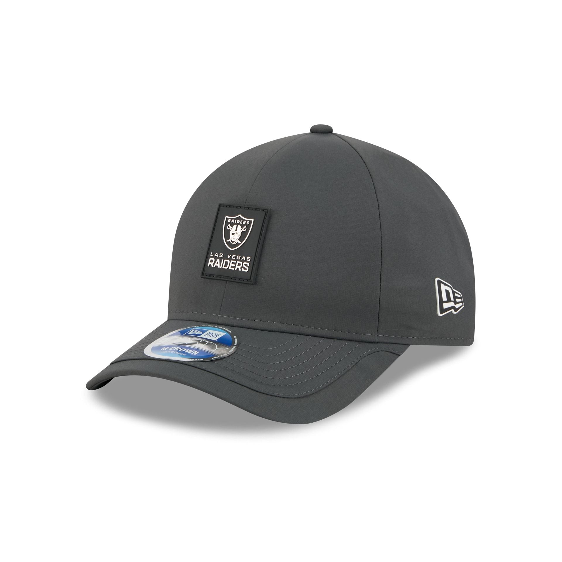 Las Vegas Raiders 2025 Sideline Cold Weather Steel Clouds 9Forty M-Crown Snapback Hat