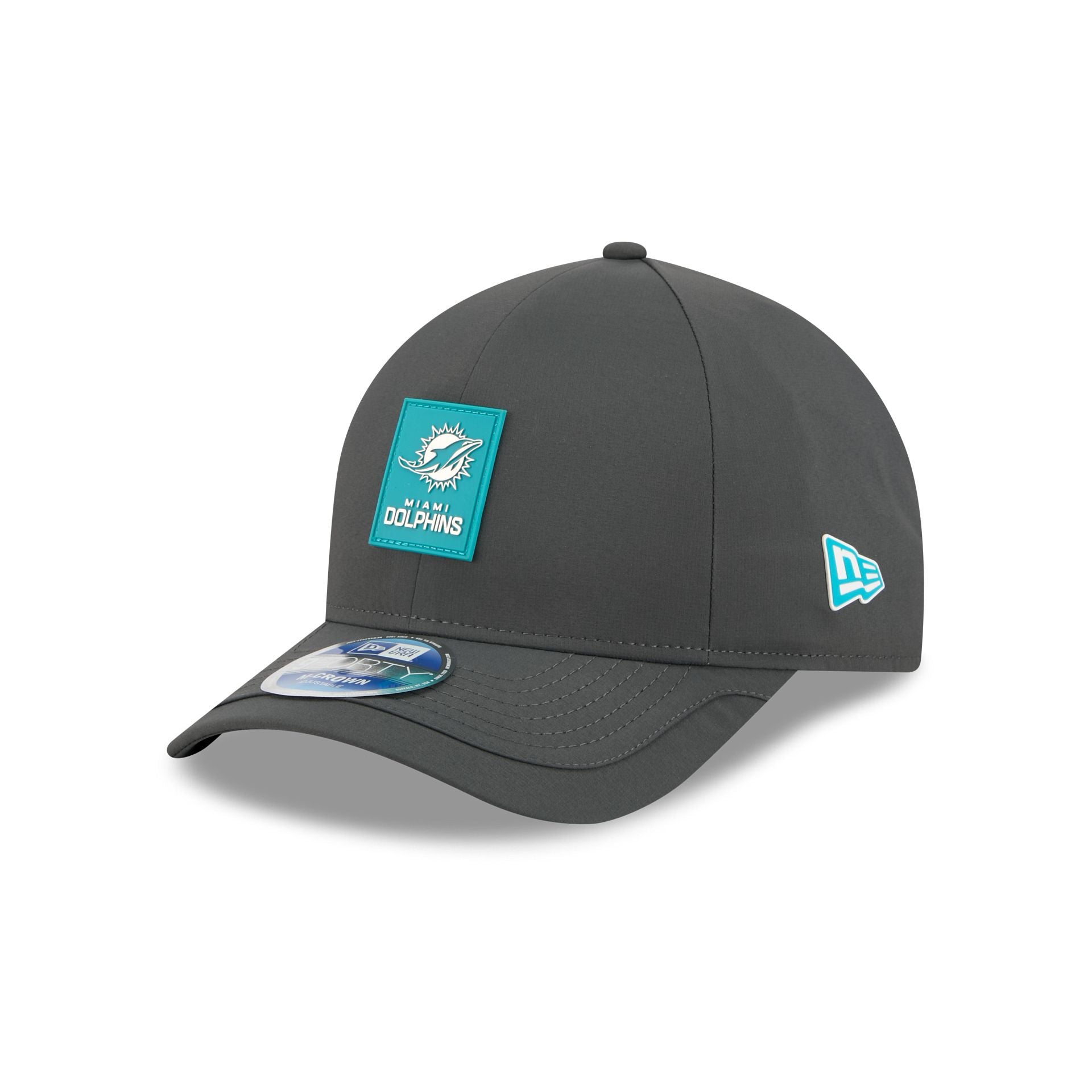 Miami Dolphins 2025 Sideline Cold Weather Steel Clouds 9Forty M-Crown Snapback Hat