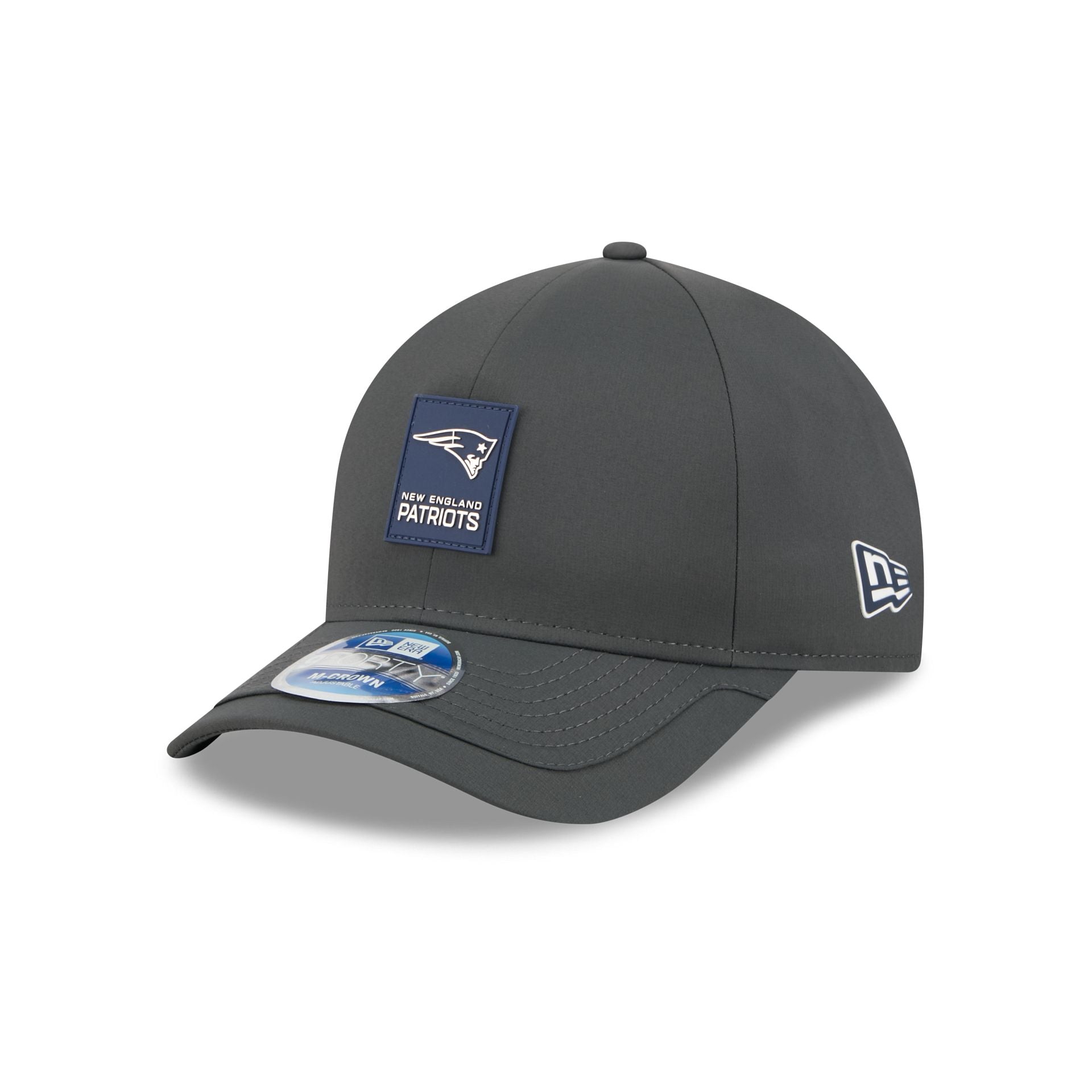 New England Patriots 2025 Sideline Cold Weather Steel Clouds 9Forty M-Crown Snapback Hat