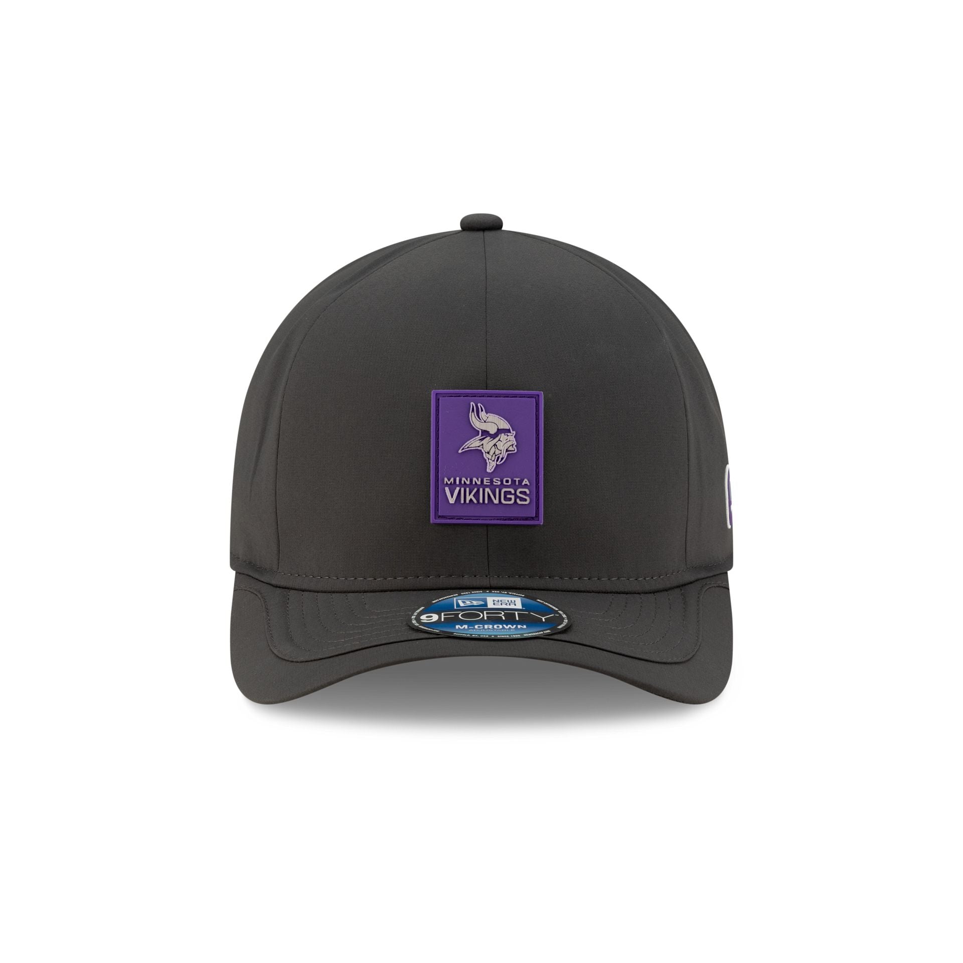 Alternative view of Minnesota Vikings 2025 Sideline Cold Weather Steel Clouds 9Forty M-Crown Snapback Hat