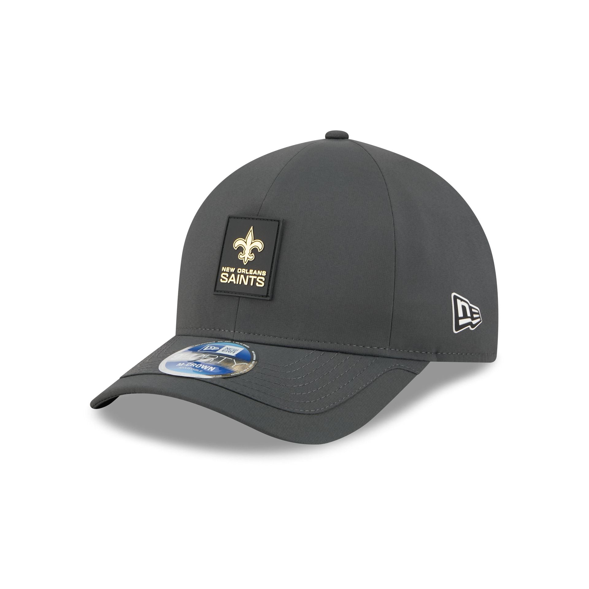 New Orleans Saints 2025 Sideline Cold Weather Steel Clouds 9Forty M-Crown Snapback Hat