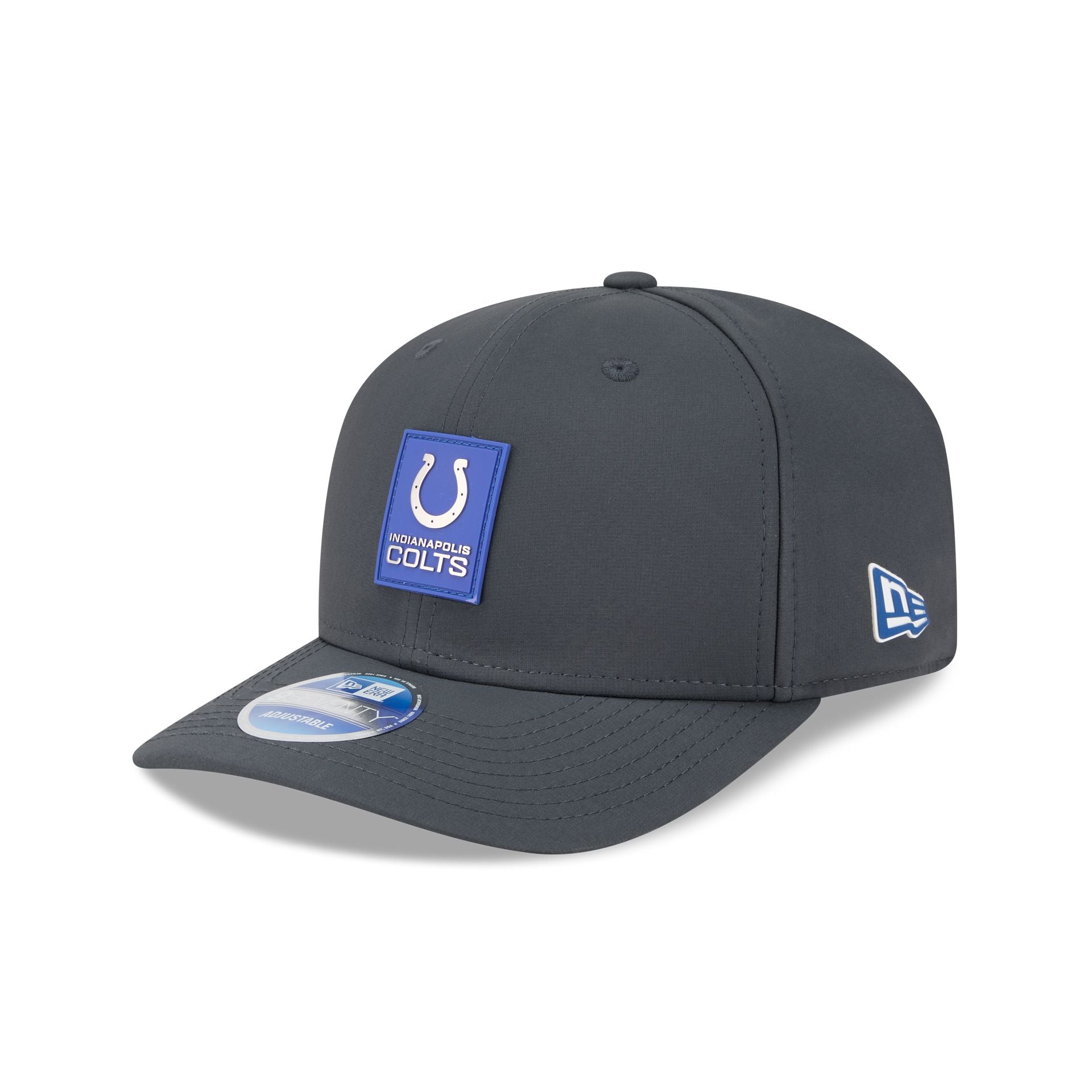 Indianapolis Colts 2025 Sideline Cold Weather Steel Clouds 9Seventy Stretch-Snap Hat