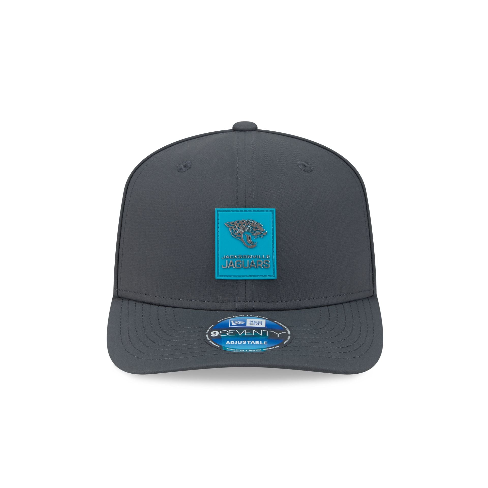 Alternative view of Jacksonville Jaguars 2025 Sideline Cold Weather Steel Clouds 9Seventy Stretch-Snap Hat