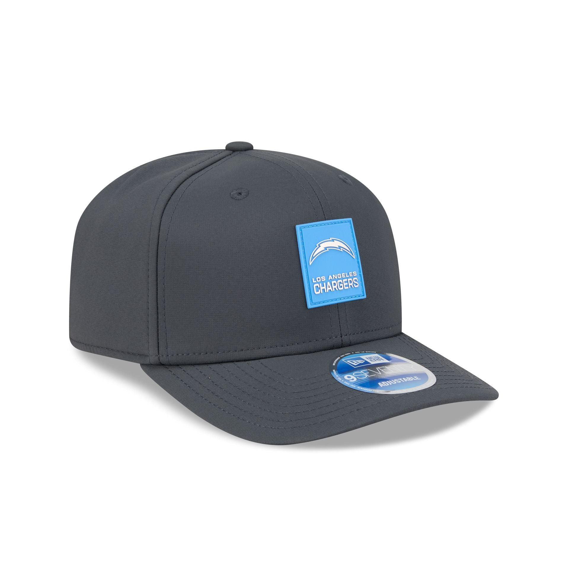 Los Angeles Chargers 2025 Sideline Cold Weather Steel Clouds 9Seventy Stretch-Snap Hat - Image 3