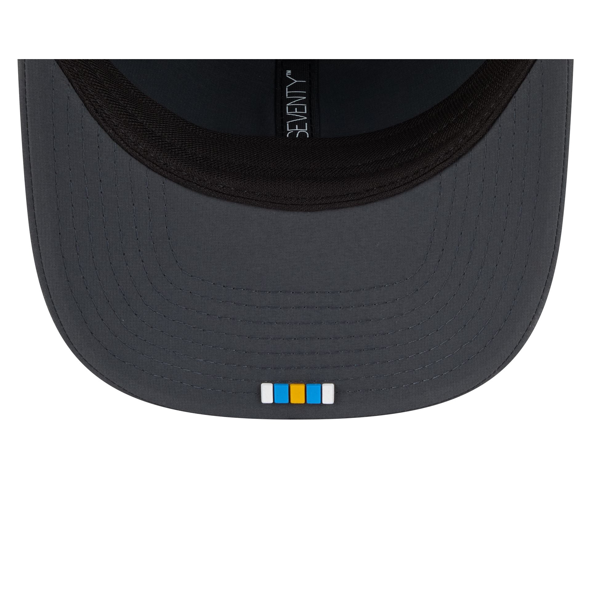 Los Angeles Chargers 2025 Sideline Cold Weather Steel Clouds 9Seventy Stretch-Snap Hat - Image 7