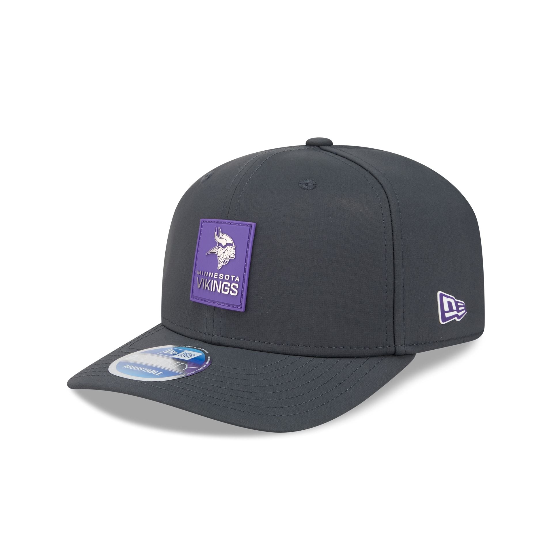 Minnesota Vikings 2025 Sideline Cold Weather Steel Clouds 9Seventy Stretch-Snap Hat