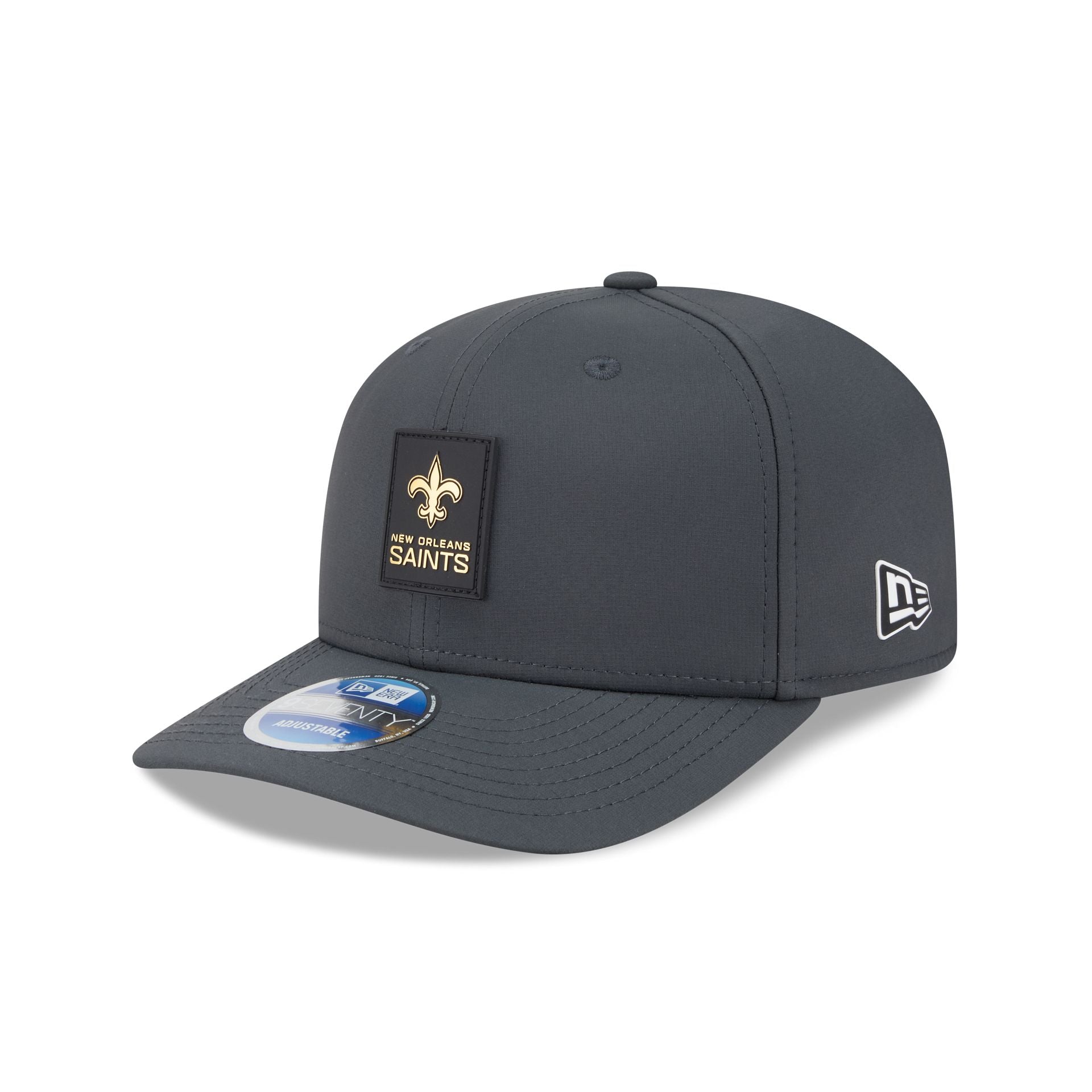 New Orleans Saints 2025 Sideline Cold Weather Steel Clouds 9Seventy Stretch-Snap Hat