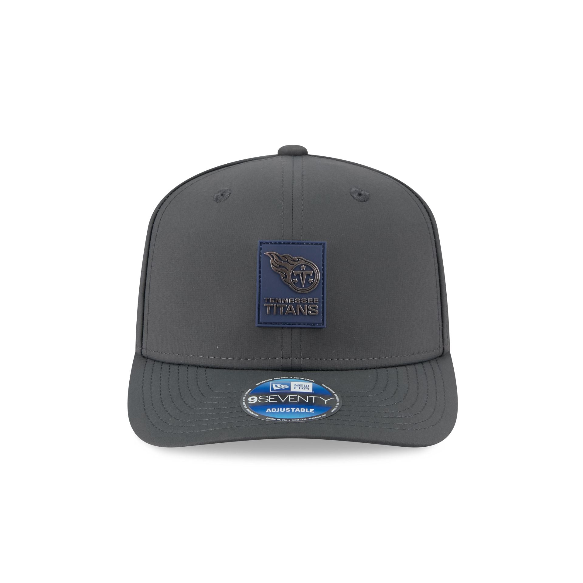 Alternative view of Tennessee Titans 2025 Sideline Cold Weather Steel Clouds 9Seventy Stretch-Snap Hat