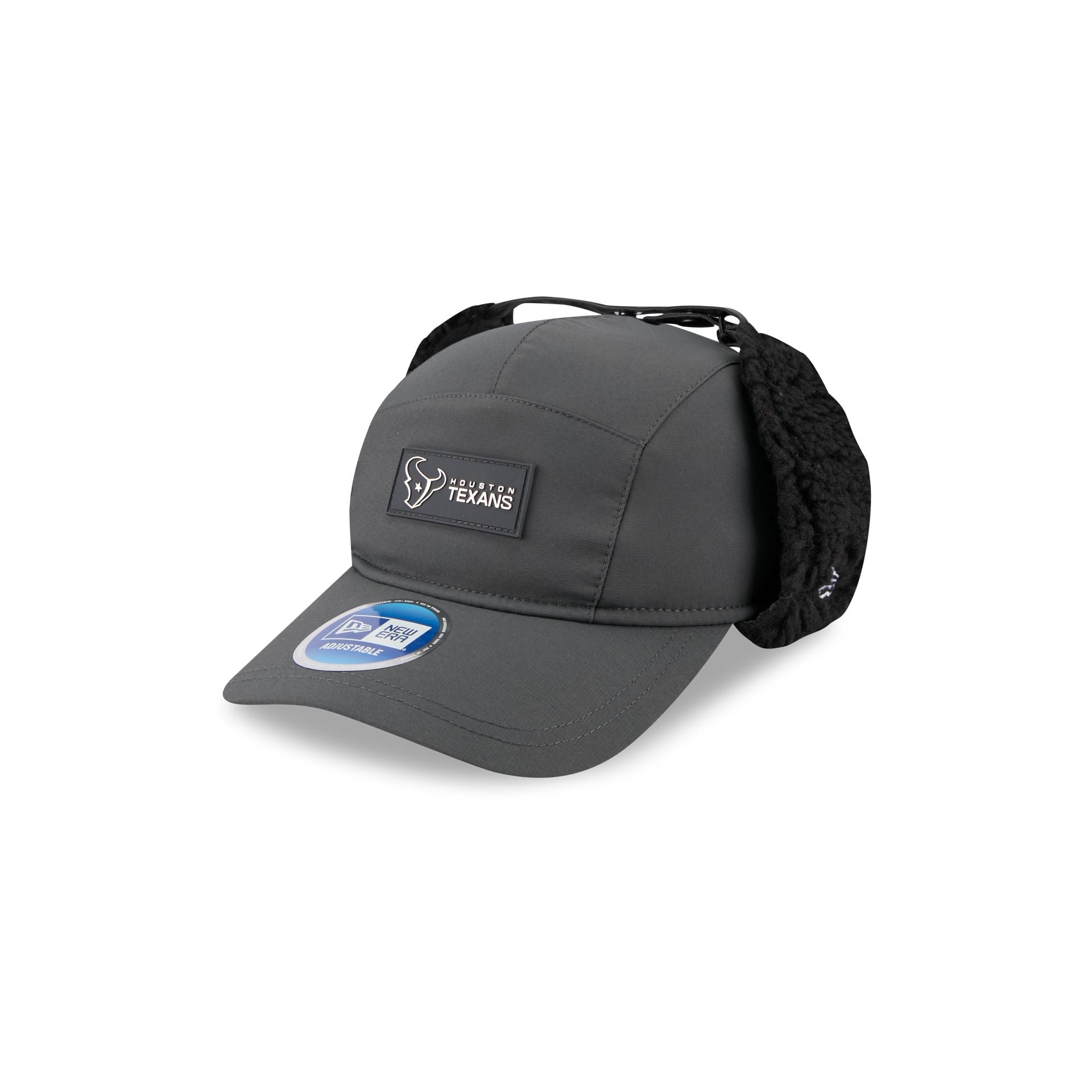 Houston Texans 2025 Sideline Cold Weather Steel Clouds Runner Dogear Adjustable Hat