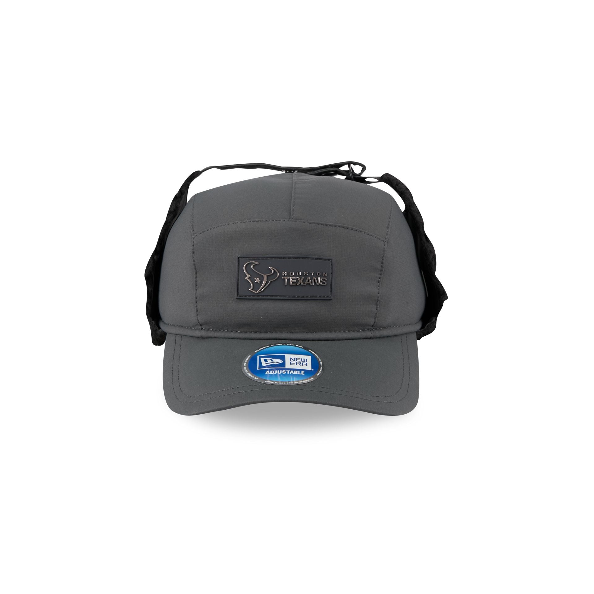 Alternative view of Houston Texans 2025 Sideline Cold Weather Steel Clouds Runner Dogear Adjustable Hat