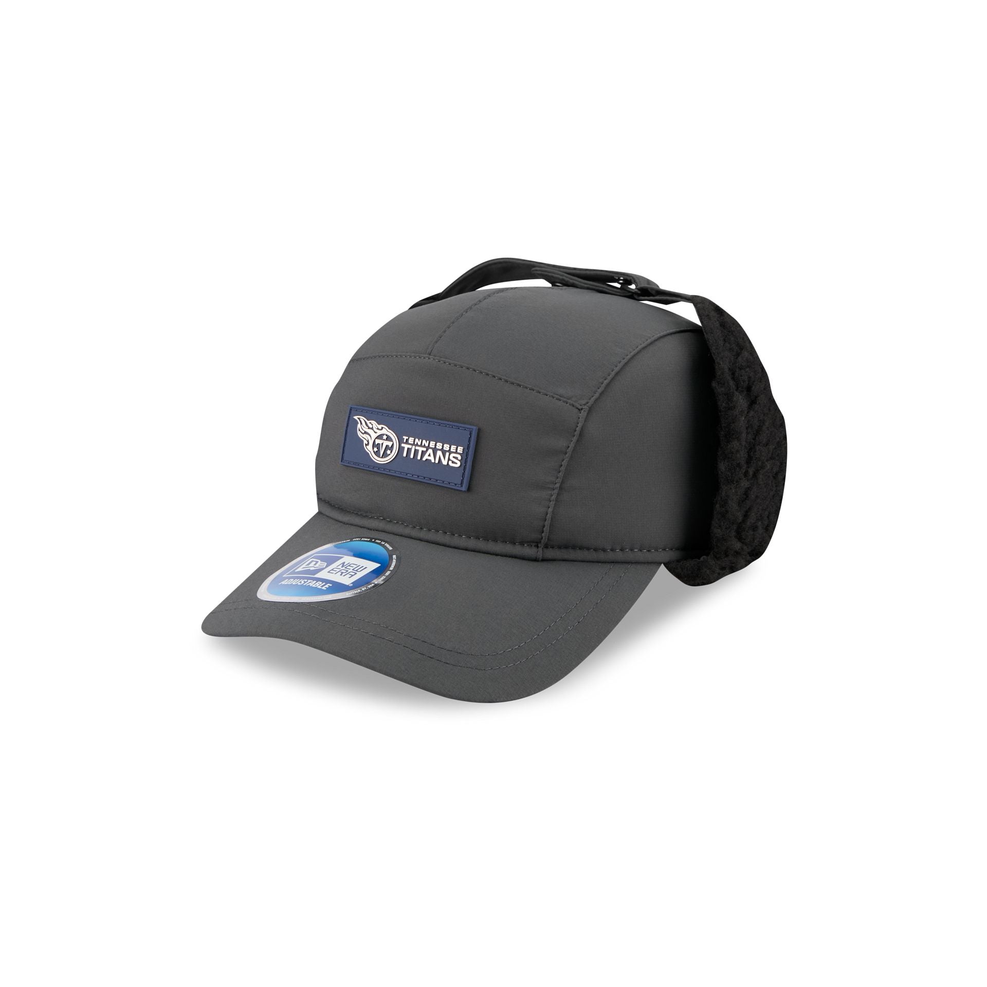 Tennessee Titans 2025 Sideline Cold Weather Steel Clouds Runner Dogear Adjustable Hat