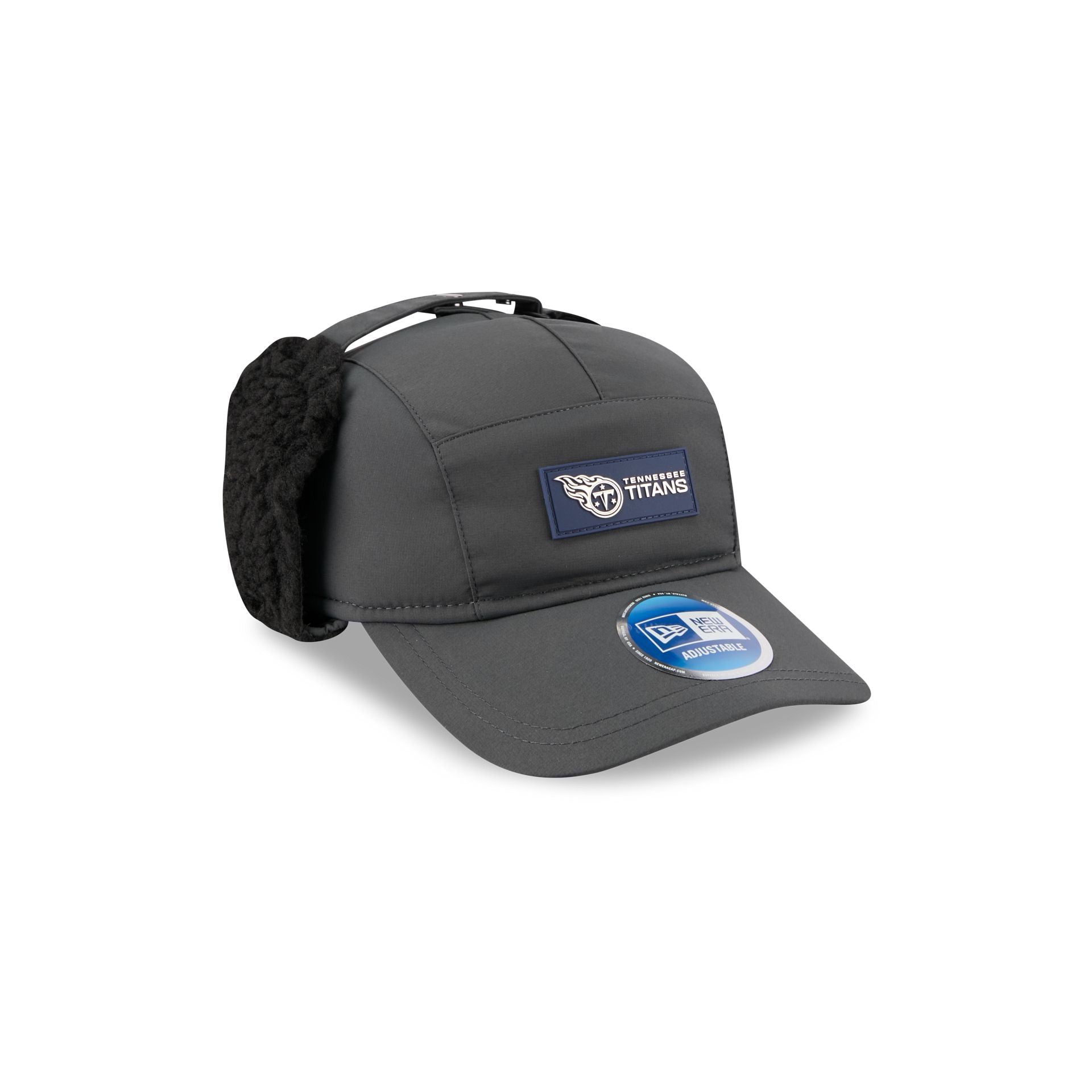 Tennessee Titans 2025 Sideline Cold Weather Steel Clouds Runner Dogear Adjustable Hat - Image 3