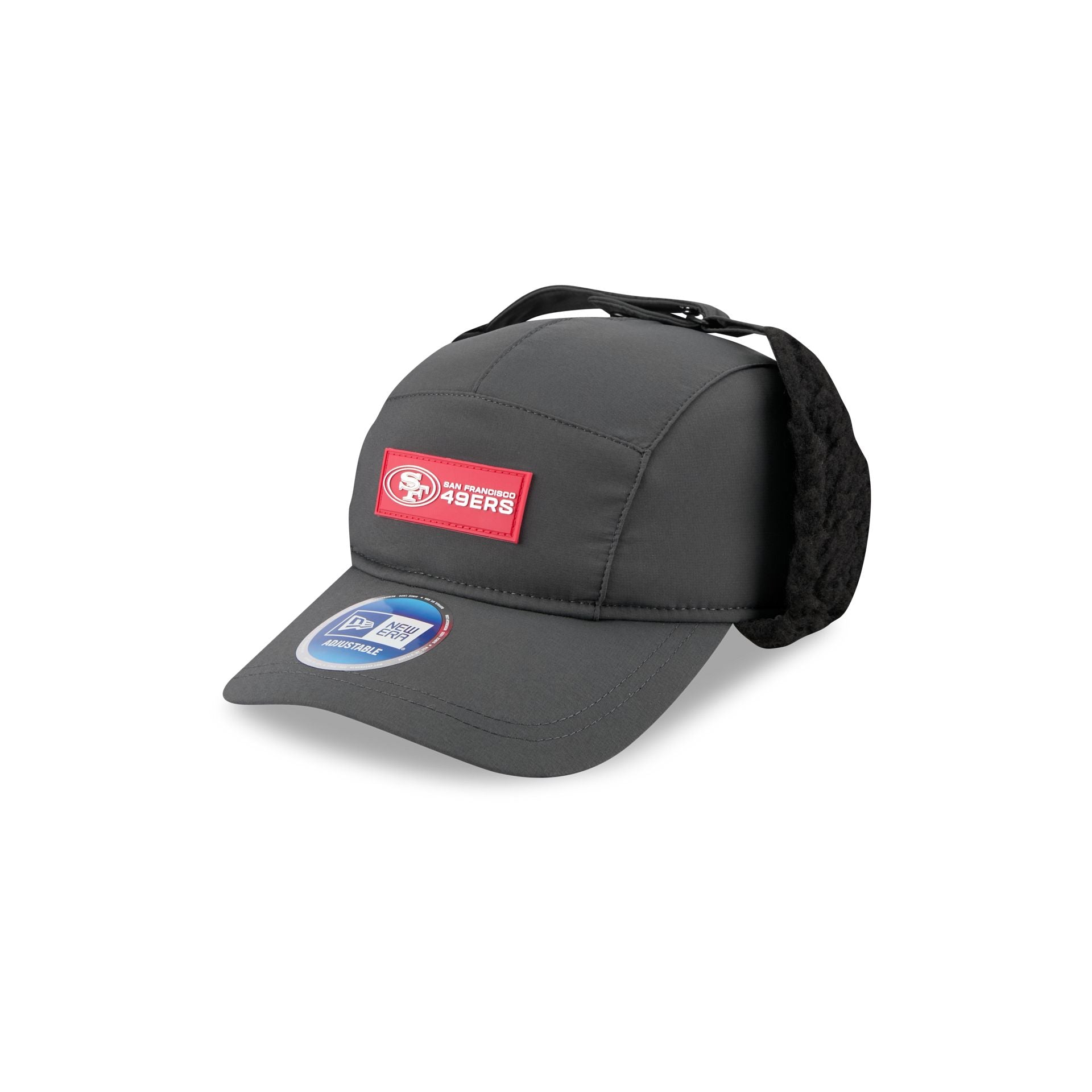 San Francisco 49Ers 2025 Sideline Cold Weather Steel Clouds Runner Dogear Adjustable Hat