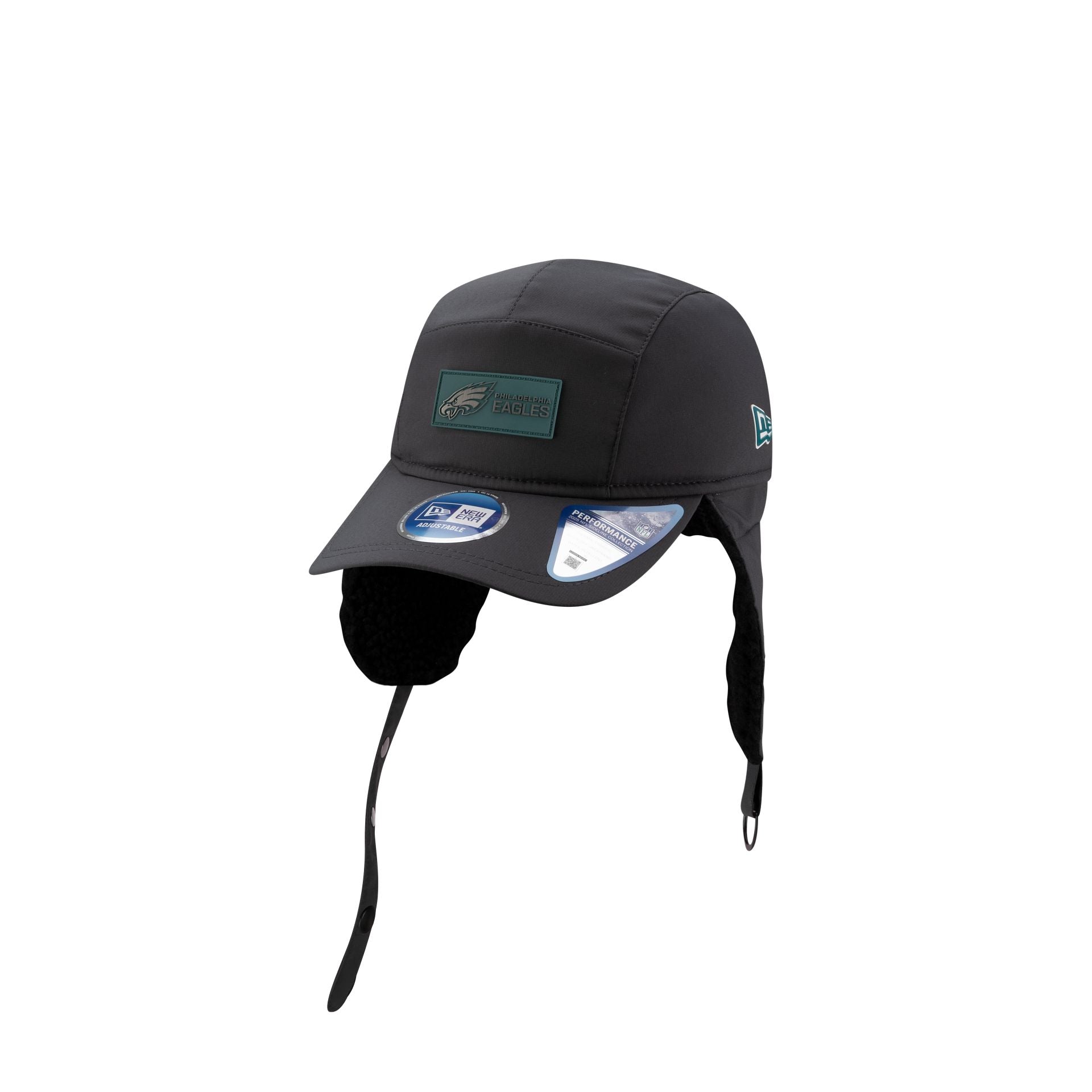 Alternative view of Philadelphia Eagles 2025 Sideline Cold Weather Steel Clouds Runner Dogear Adjustable Hat