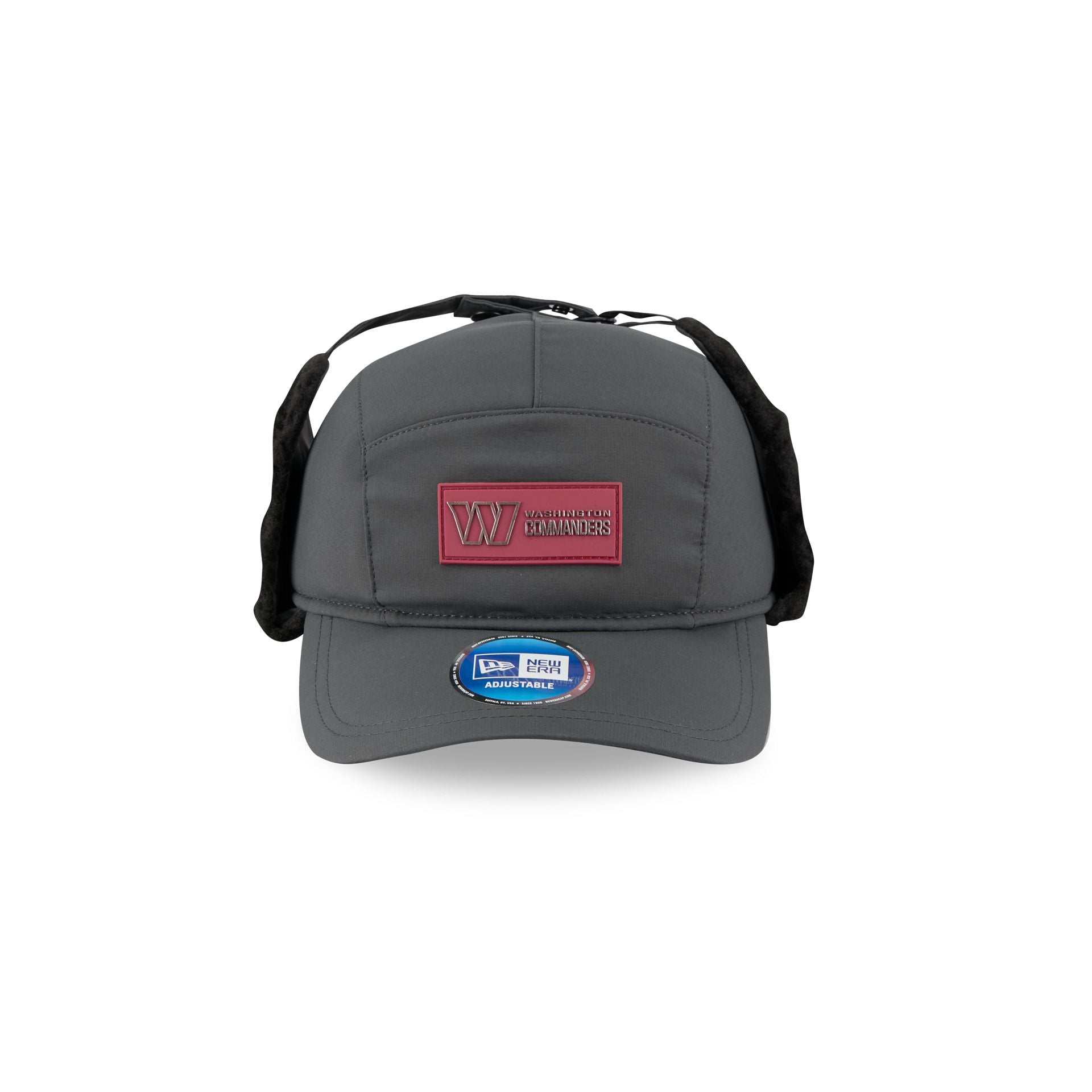 Alternative view of Washington Commanders 2025 Sideline Cold Weather Steel Clouds Runner Dogear Adjustable Hat