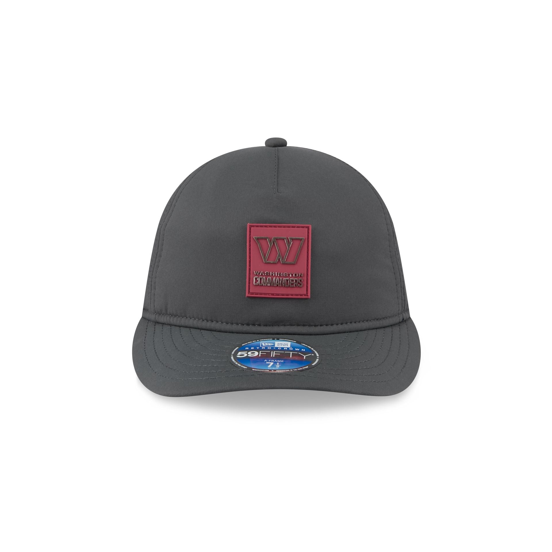 Alternative view of Washington Commanders 2025 Sideline Cold Weather Steel Clouds Retro Crown 59Fifty A-Frame Fitted Hat