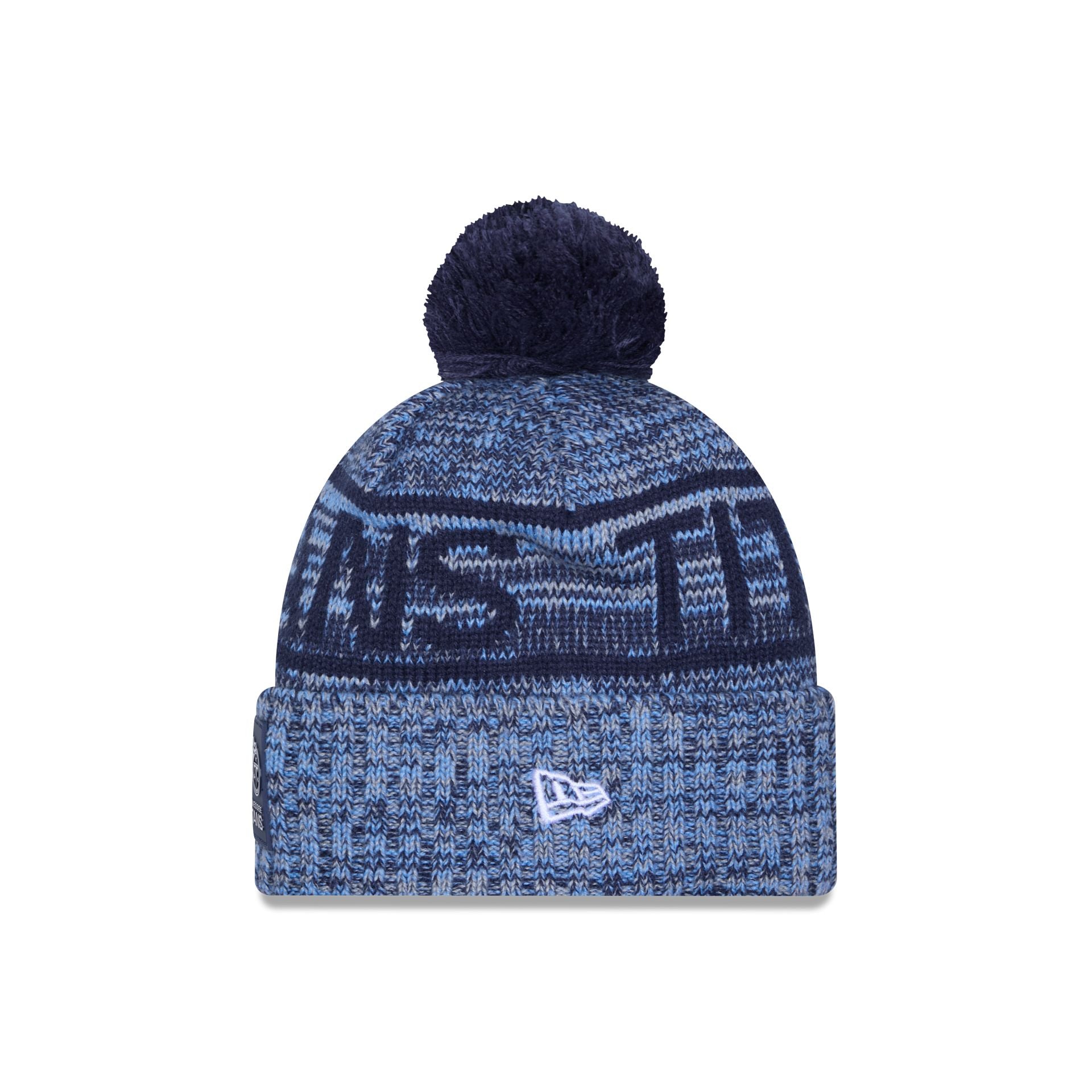 Alternative view of Tennessee Titans 2025 Sideline Cold Weather Pom Knit Hat