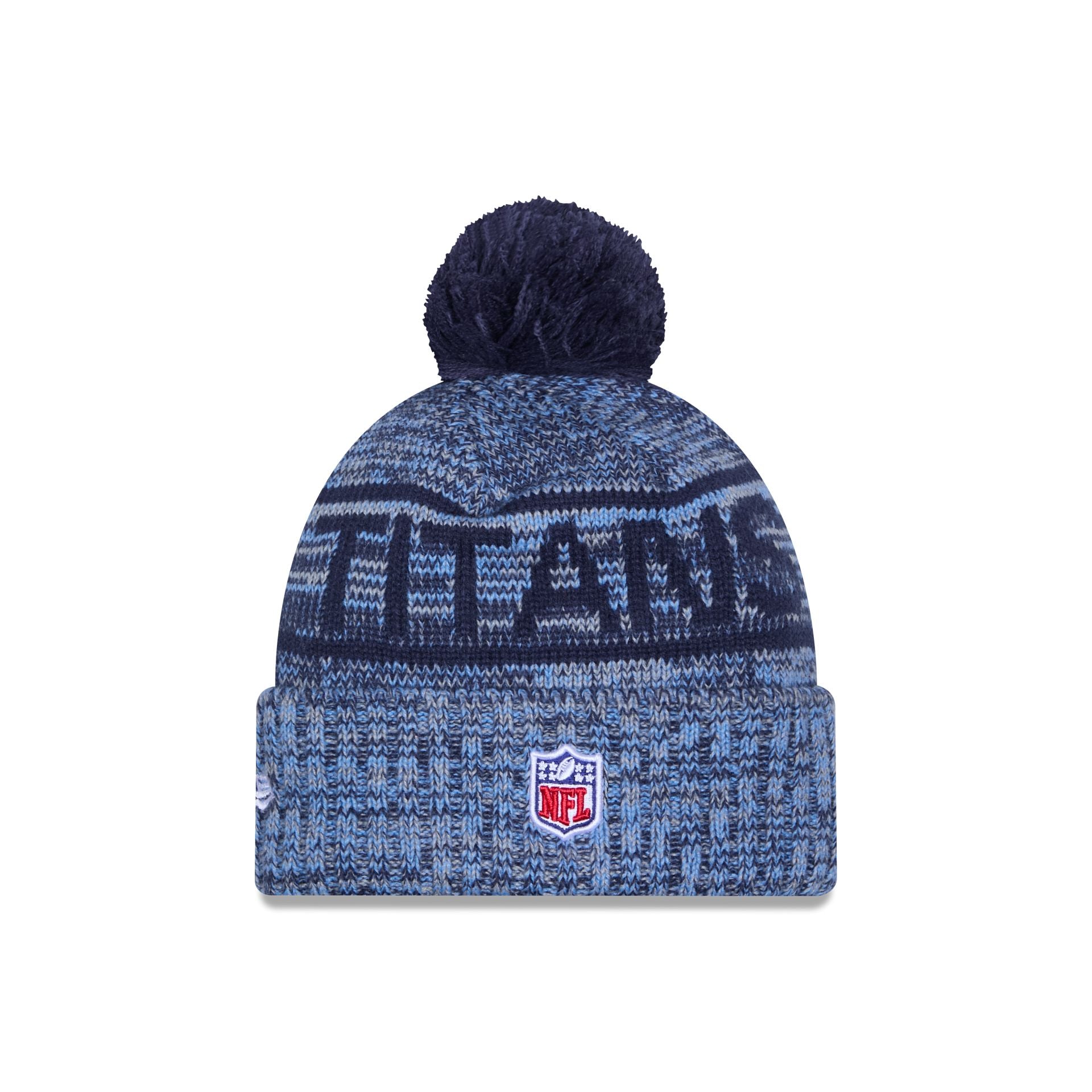 Tennessee Titans 2025 Sideline Cold Weather Pom Knit Hat - Image 3