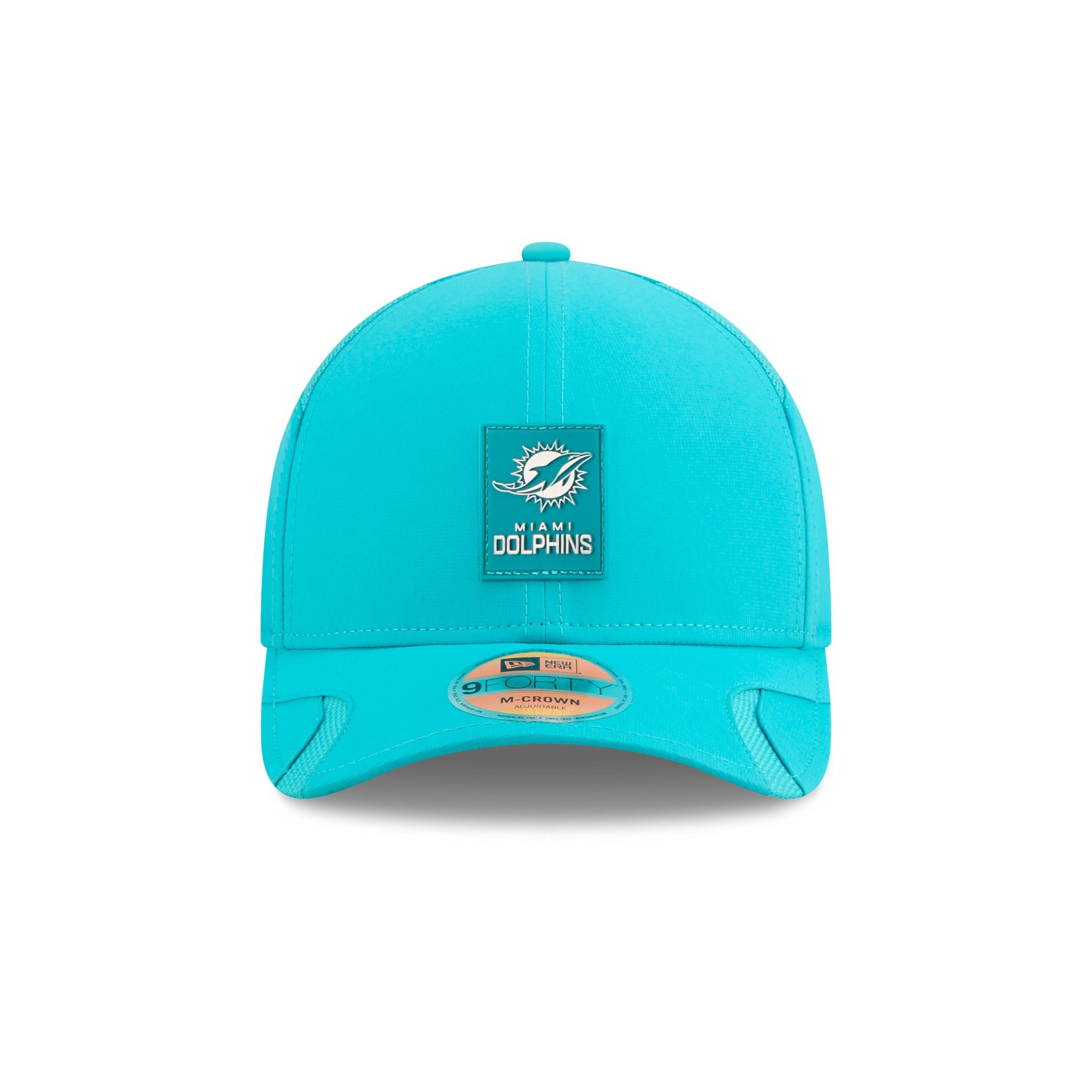 Alternative view of Miami Dolphins 2025 Sideline Hot Weather 9Forty M-Crown Snapback Hat