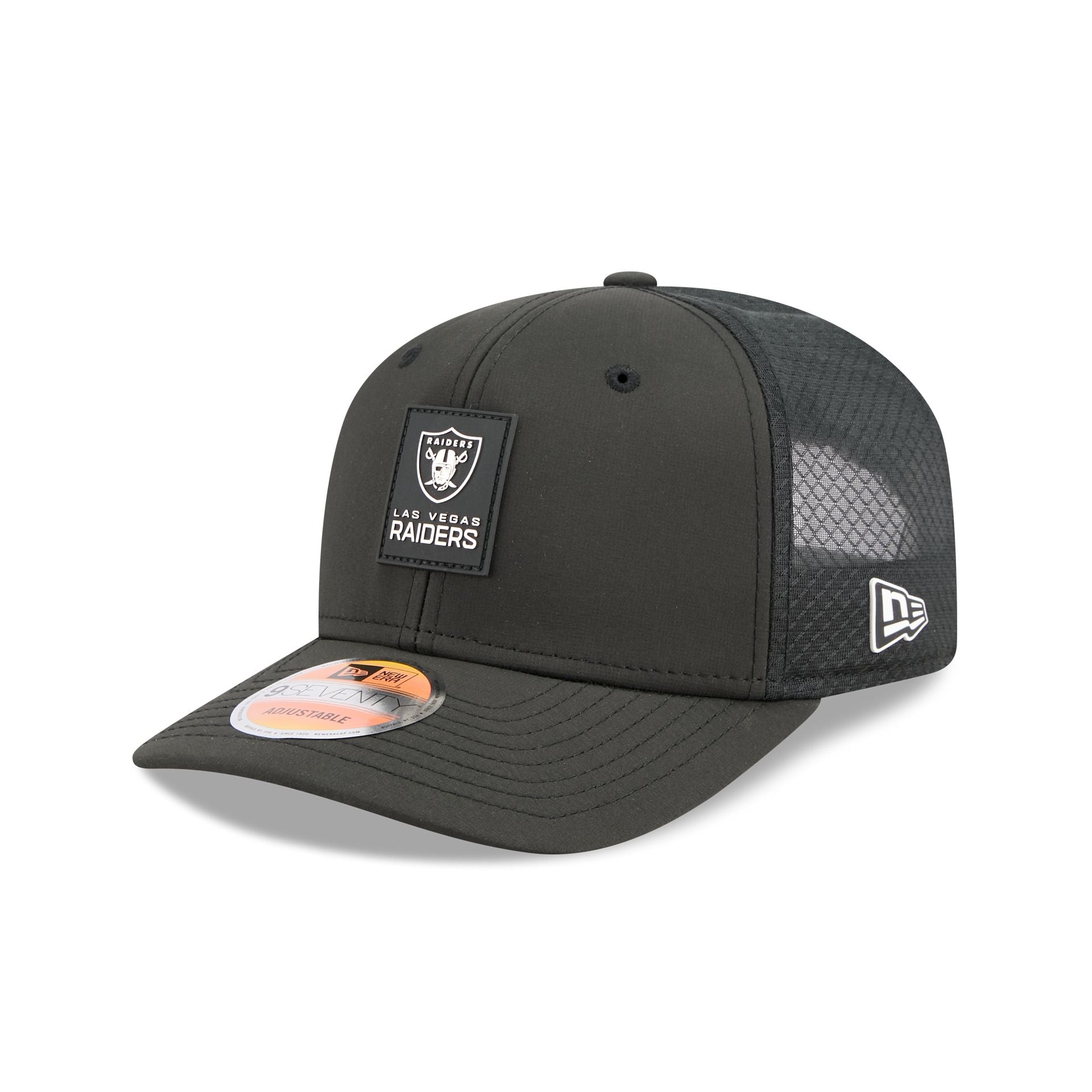 Las Vegas Raiders 2025 Sideline Hot Weather 9Seventy Trucker Hat