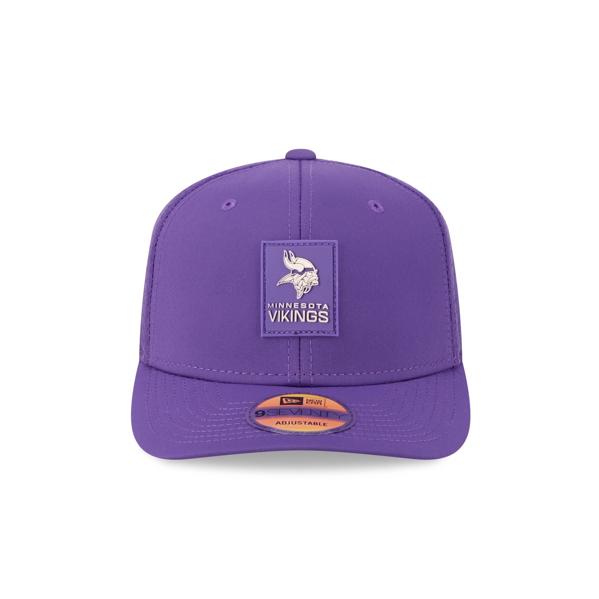 Alternative view of Minnesota Vikings 2025 Sideline Hot Weather 9Seventy Trucker Hat