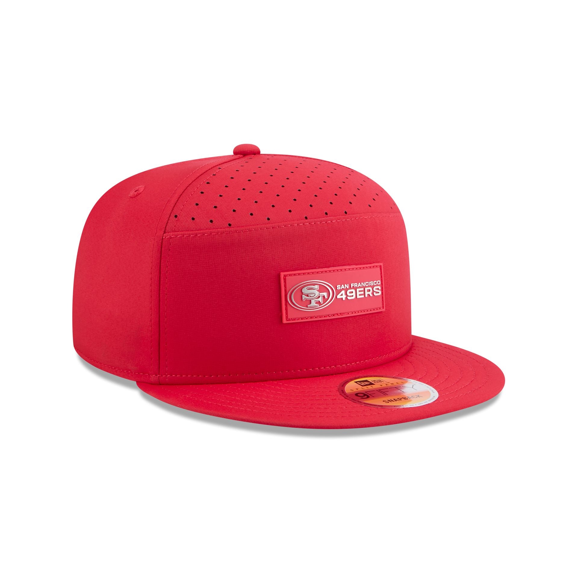 Alternative view of San Francisco 49Ers 2025 Sideline Hot Weather Split Panel 9Fifty Snapback Hat