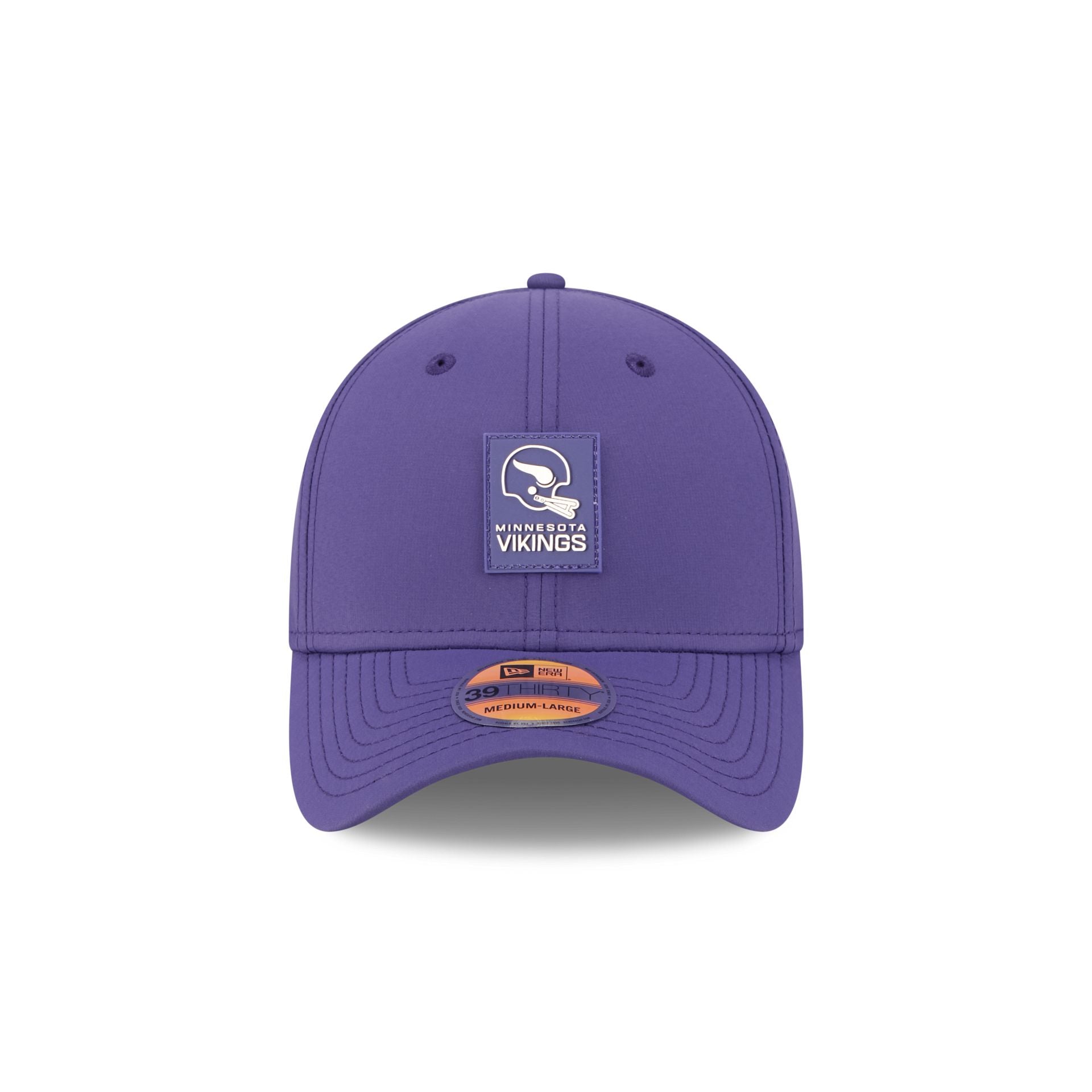 Alternative view of Minnesota Vikings 2025 Sideline Hot Weather Historic 39Thirty Stretch Fit Hat