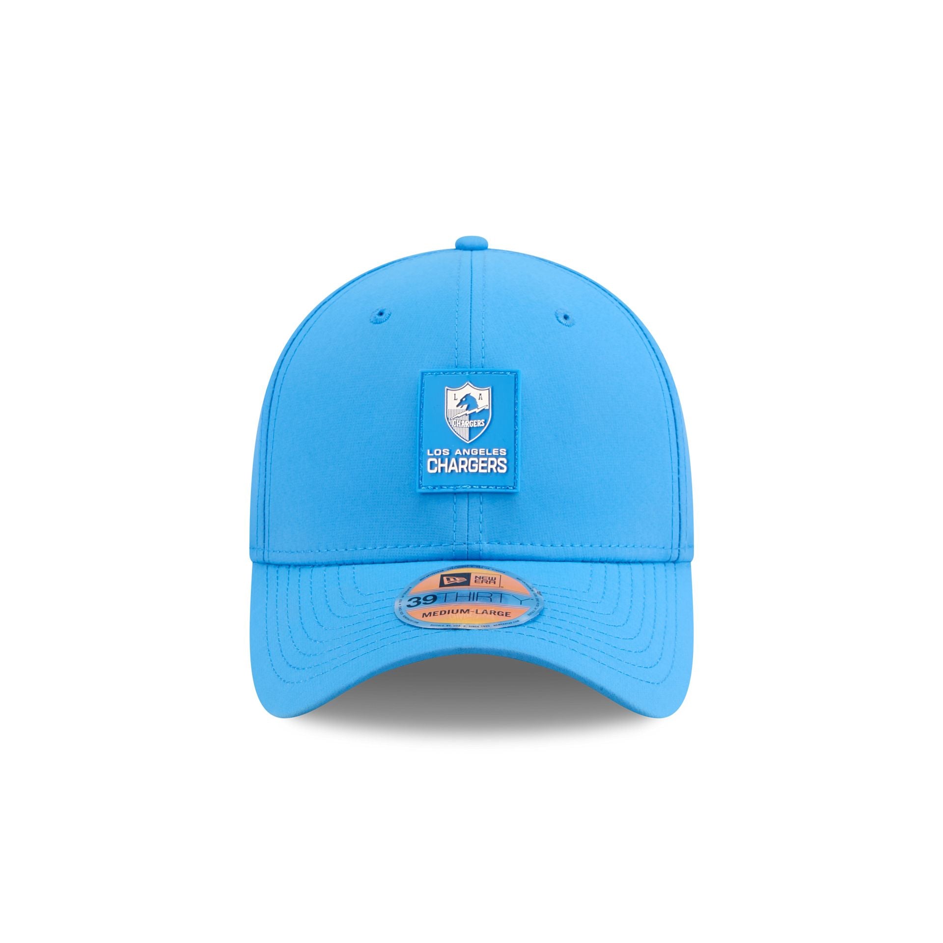 Alternative view of Los Angeles Chargers 2025 Sideline Hot Weather Historic 39Thirty Stretch Fit Hat