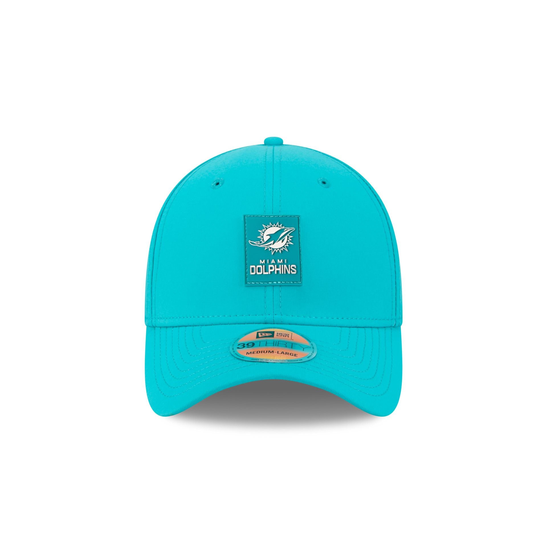 Alternative view of Miami Dolphins 2025 Sideline Hot Weather 39Thirty Stretch Fit Hat