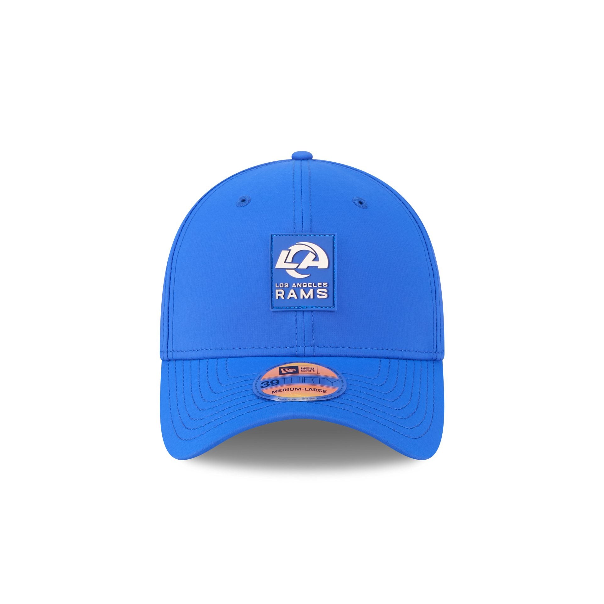 Alternative view of Los Angeles Rams 2025 Sideline Hot Weather 39Thirty Stretch Fit Hat