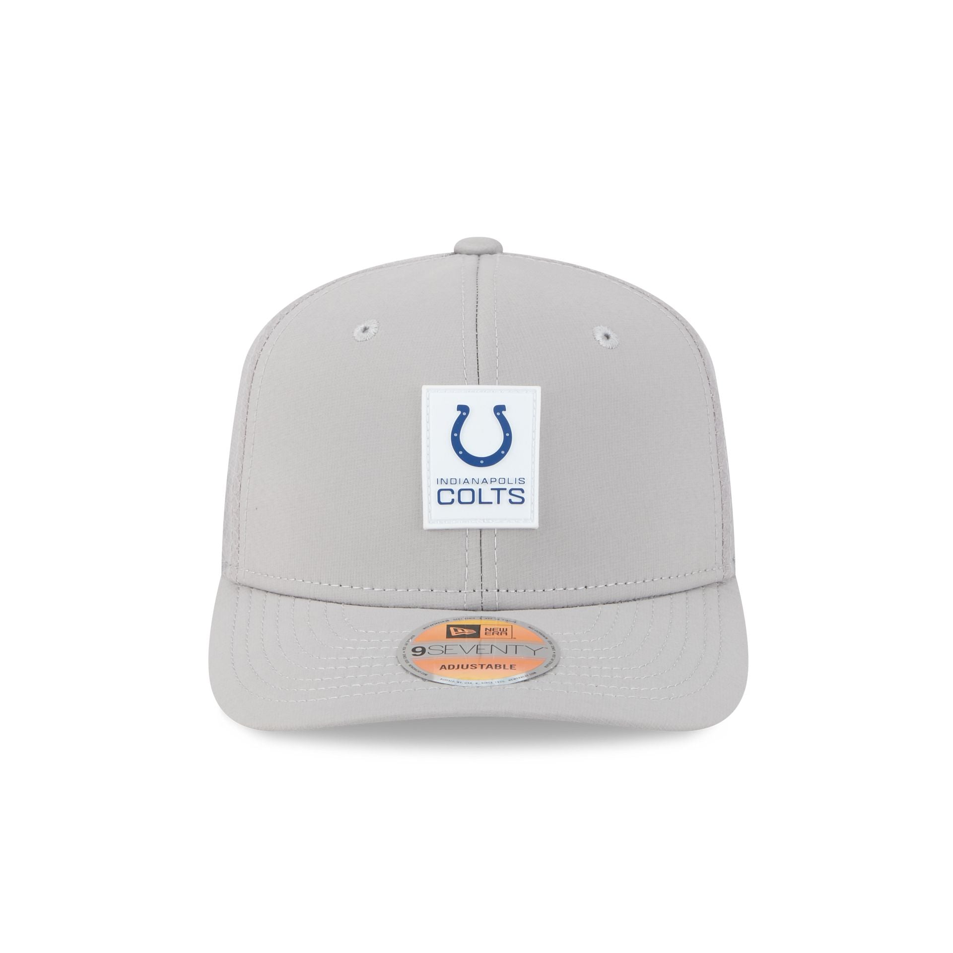 Alternative view of Indianapolis Colts 2025 Sideline Hot Weather Gray 9Seventy Trucker Hat