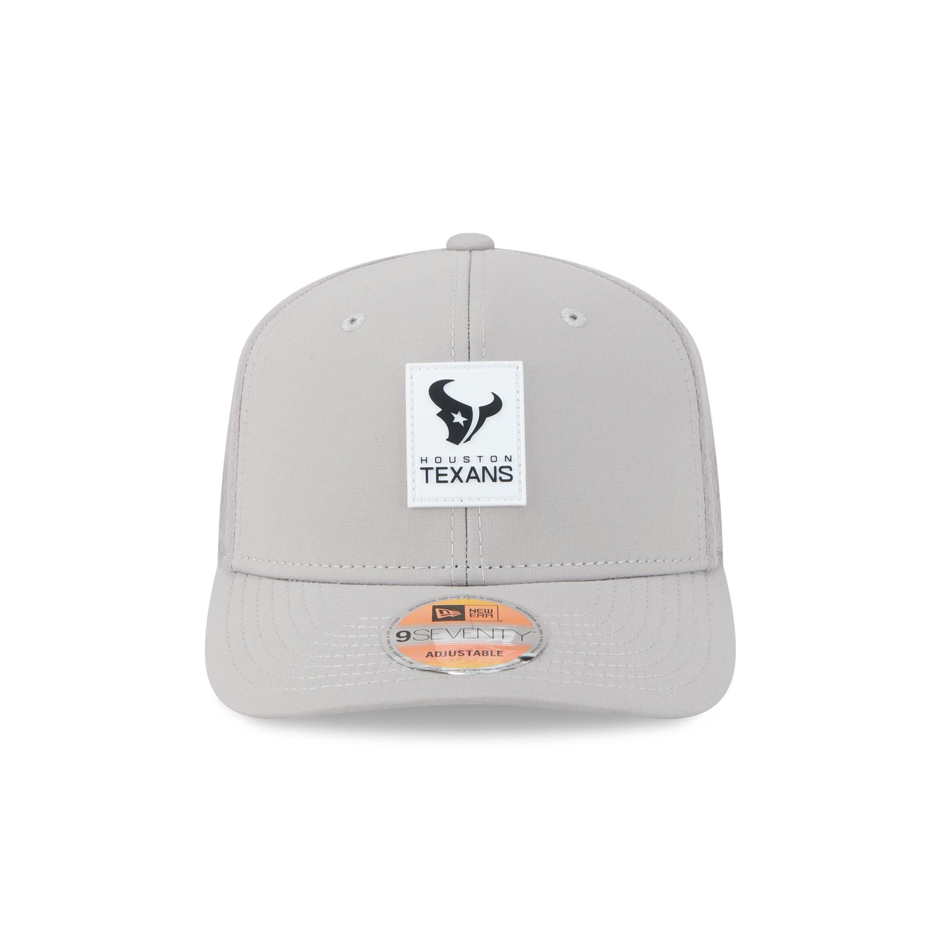 Alternative view of Houston Texans 2025 Sideline Hot Weather Gray 9Seventy Trucker Hat