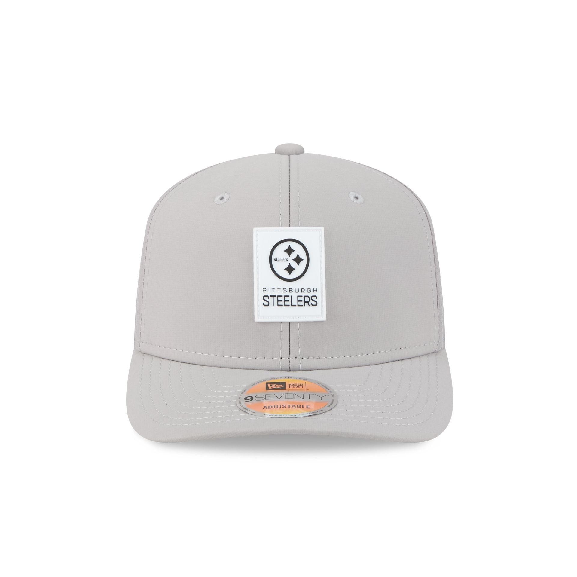 Alternative view of Pittsburgh Steelers 2025 Sideline Hot Weather Gray 9Seventy Trucker Hat