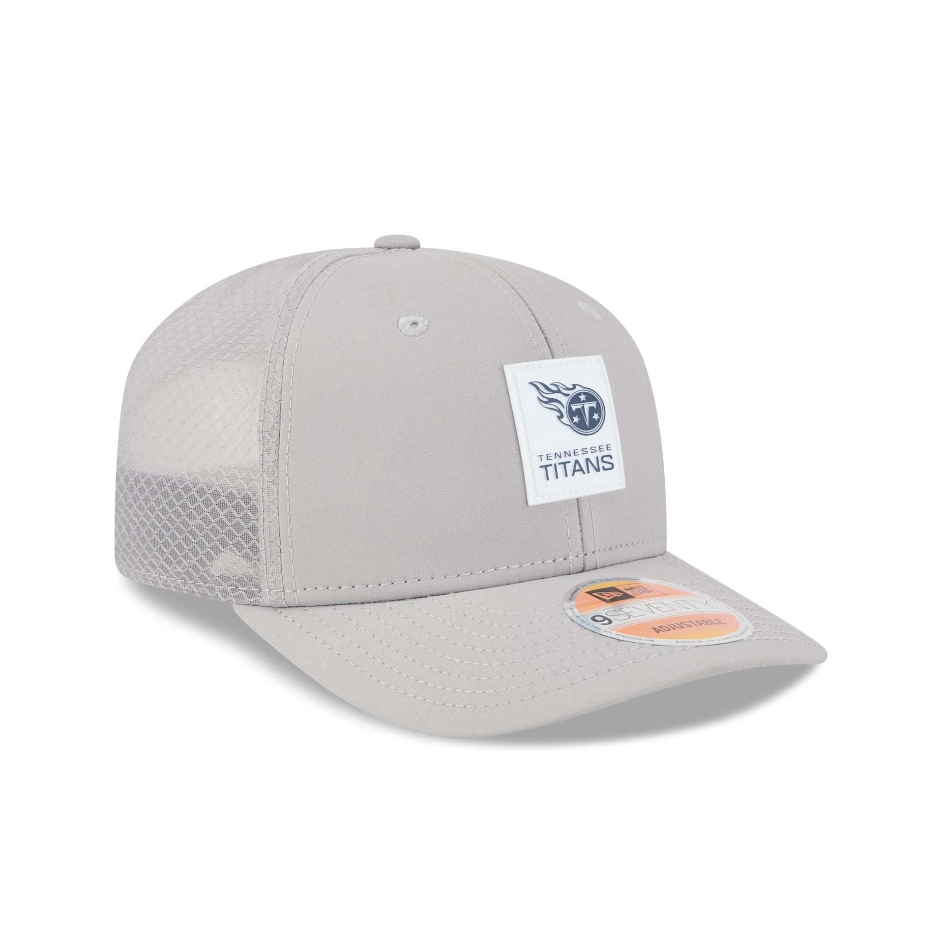 Tennessee Titans 2025 Sideline Hot Weather Gray 9Seventy Trucker Hat - Image 3