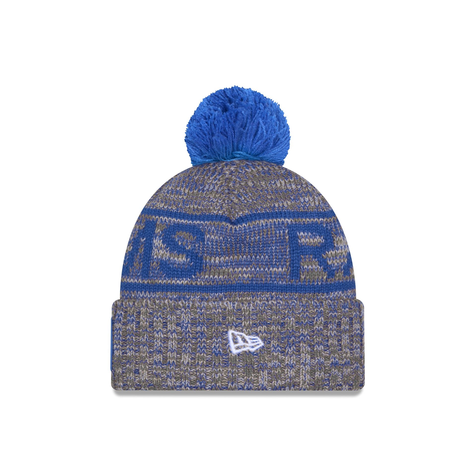 Alternative view of Los Angeles Rams 2025 Sideline Cold Weather Gray Pom Knit Hat