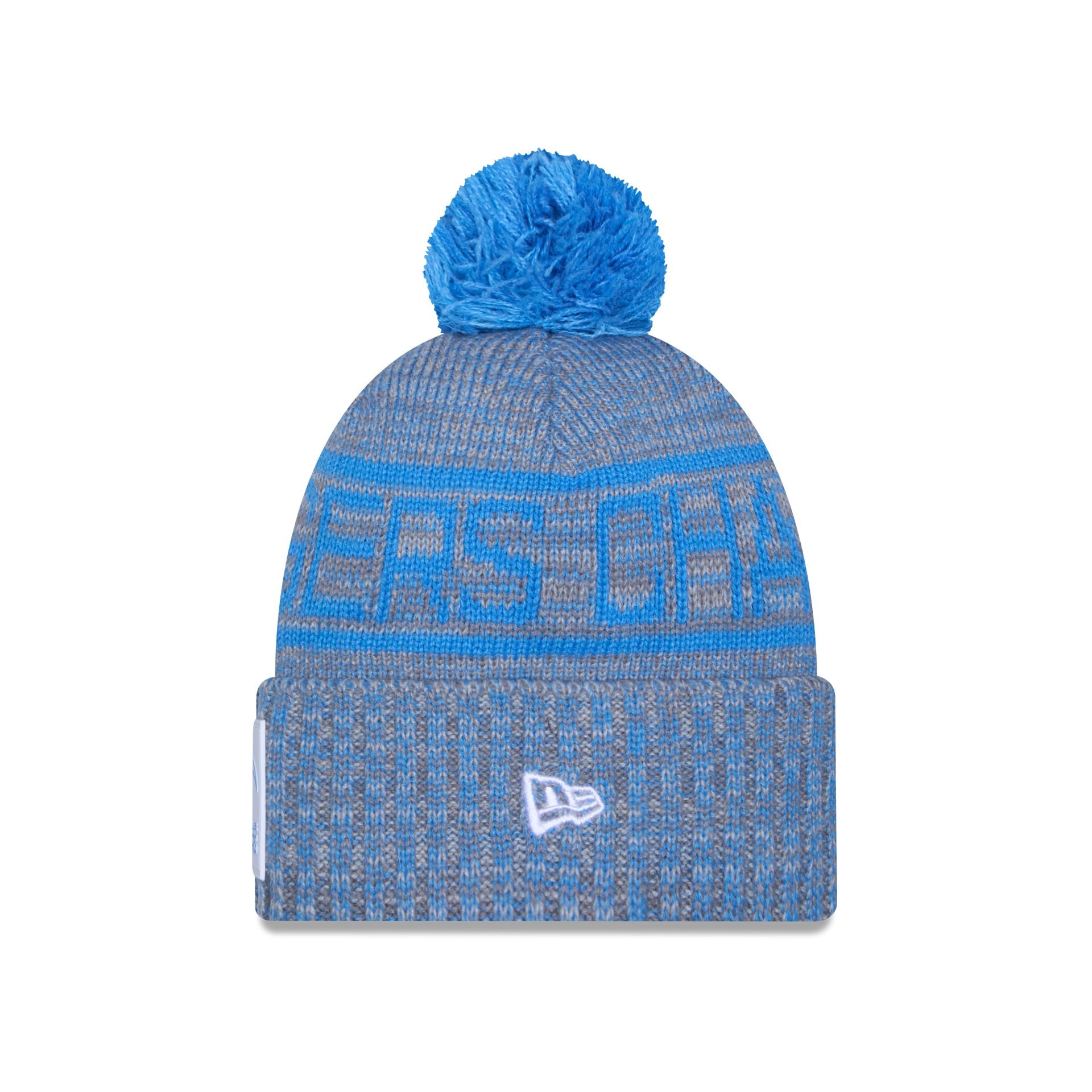 Alternative view of Los Angeles Chargers 2025 Sideline Cold Weather Gray Pom Knit Hat