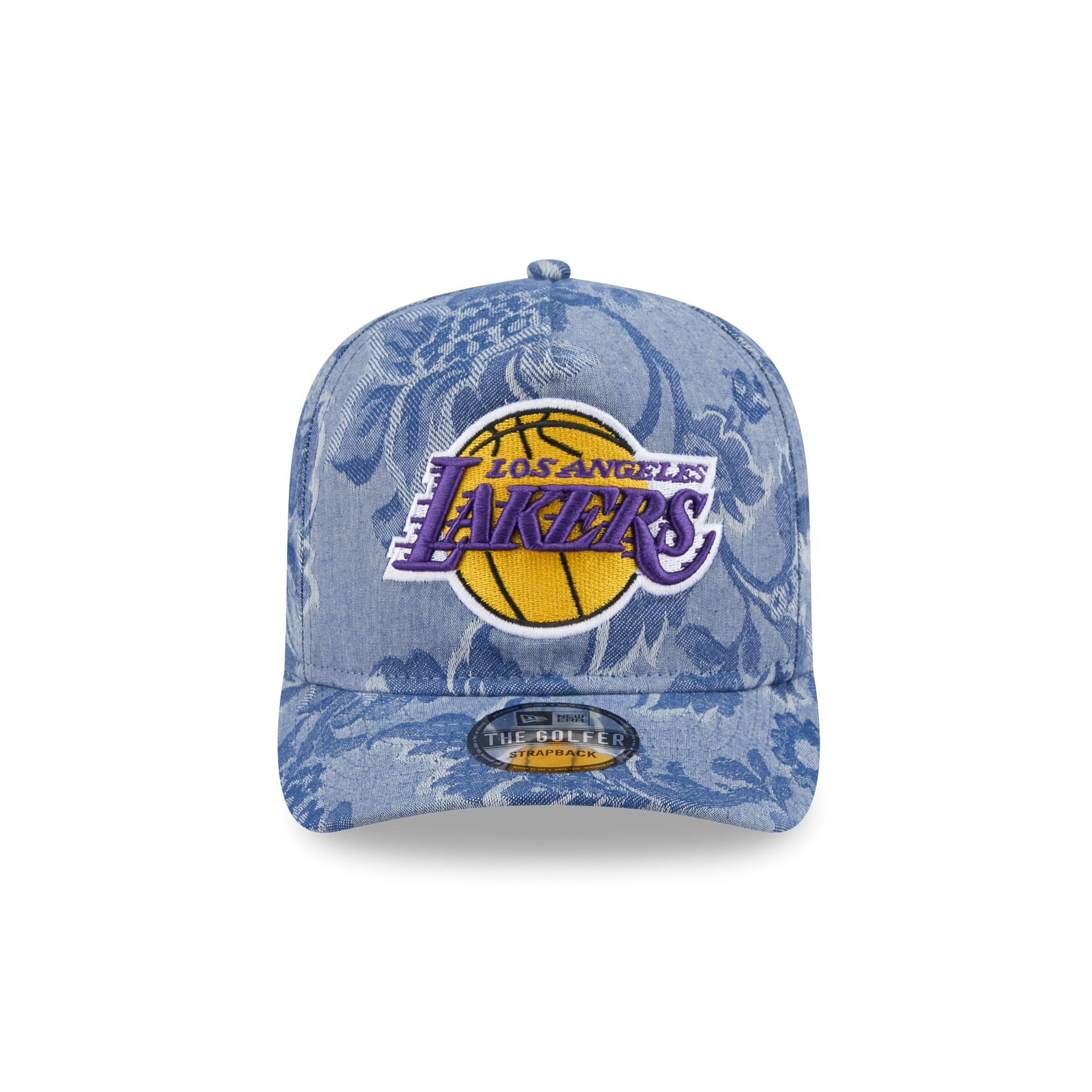 Alternative view of Los Angeles Lakers Denim Jacquard Golfer Hat