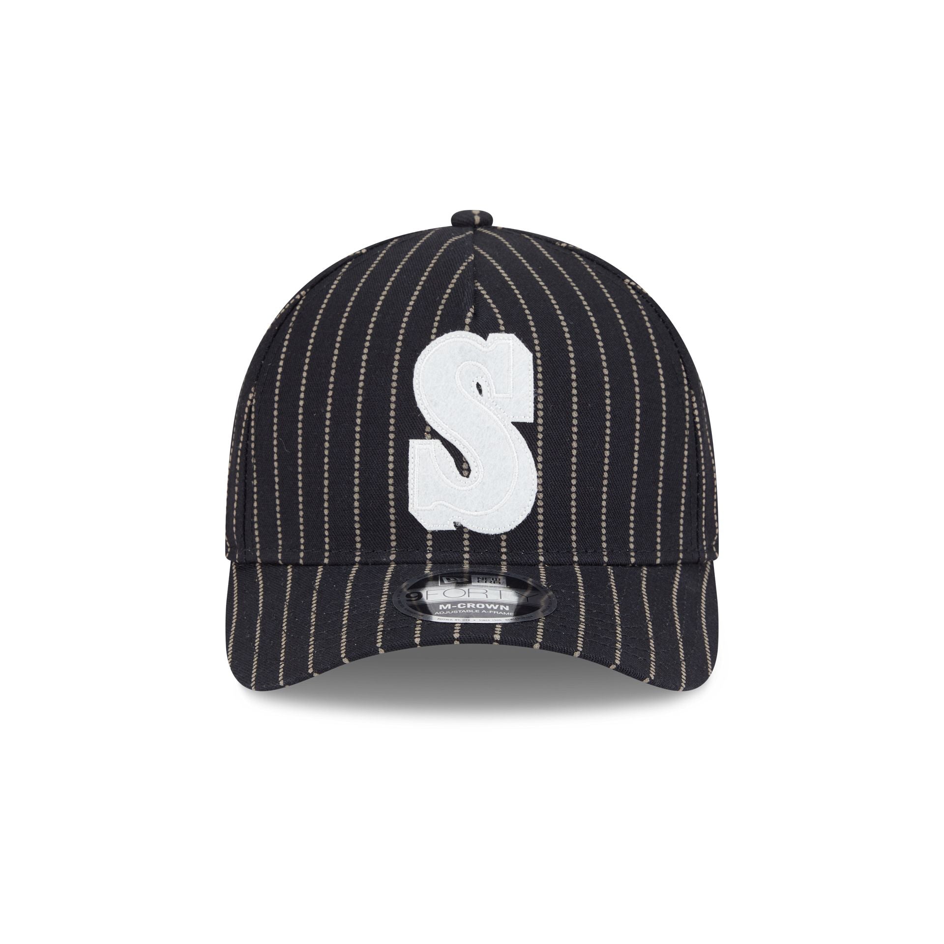 Alternative view of Seattle Mariners Dotted Pinstripe 9Forty M-Crown A-Frame Adjustable Hat