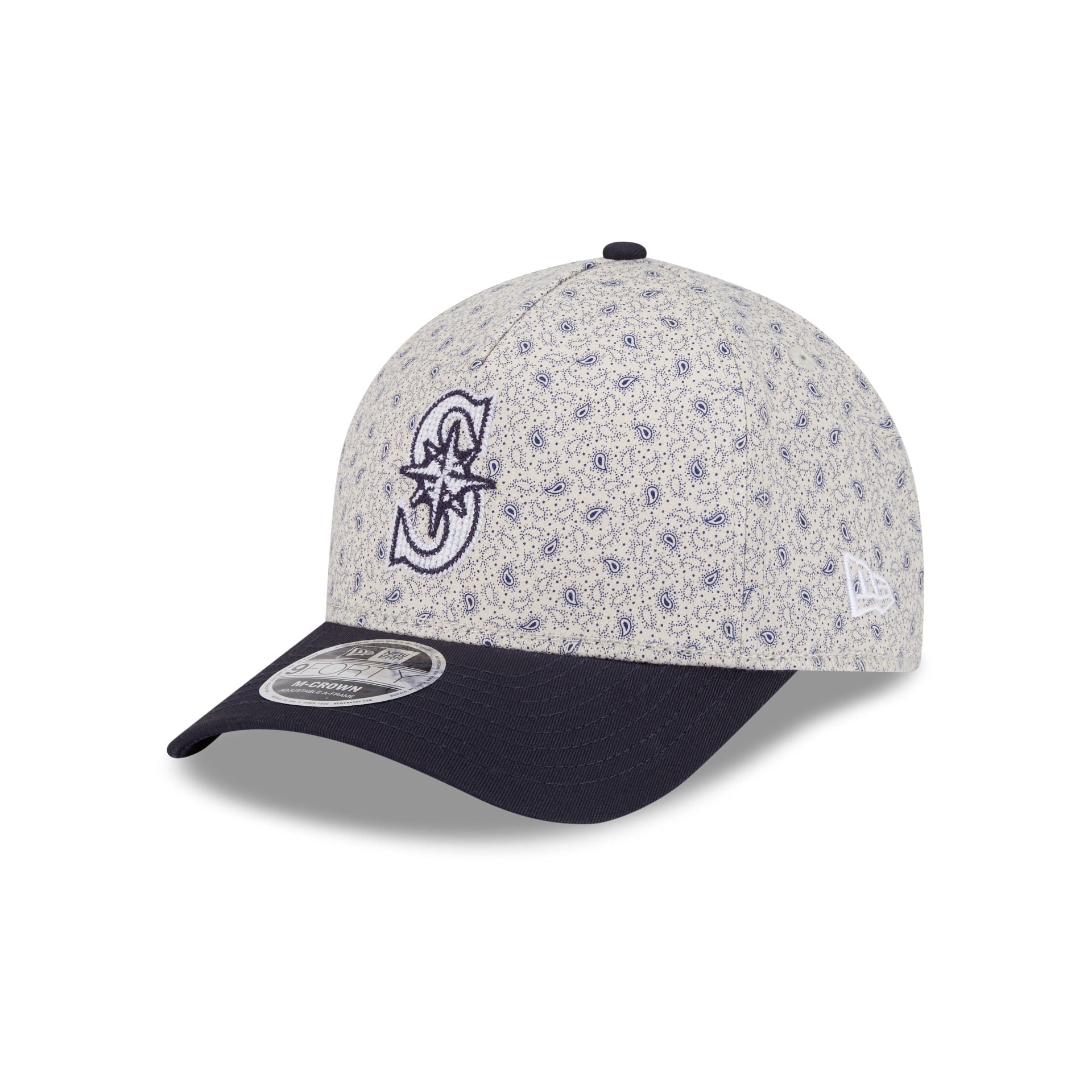 Seattle Mariners Micro Print 9Forty M-Crown A-Frame Adjustable Hat