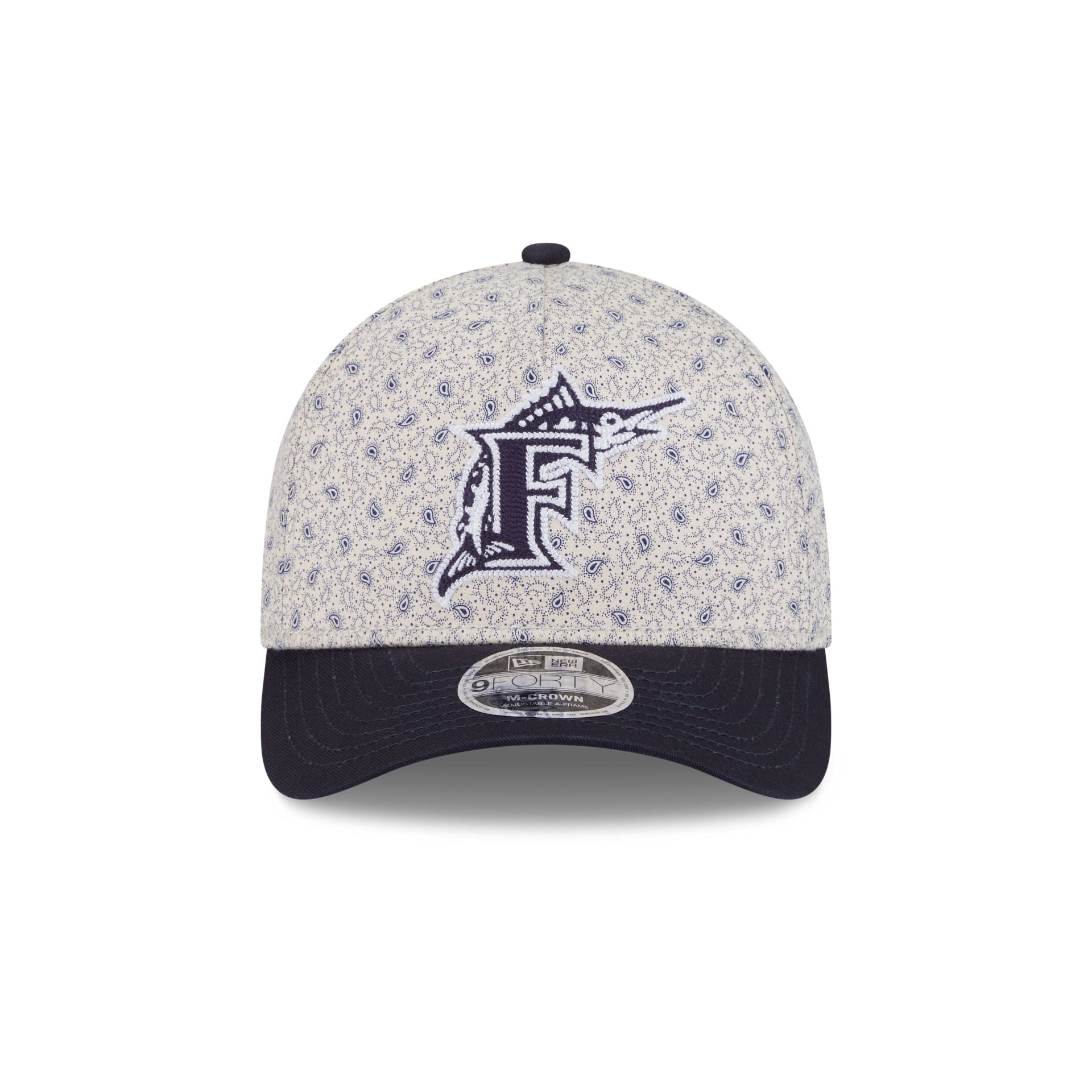 Alternative view of Miami Marlins Micro Print 9Forty M-Crown A-Frame Adjustable Hat